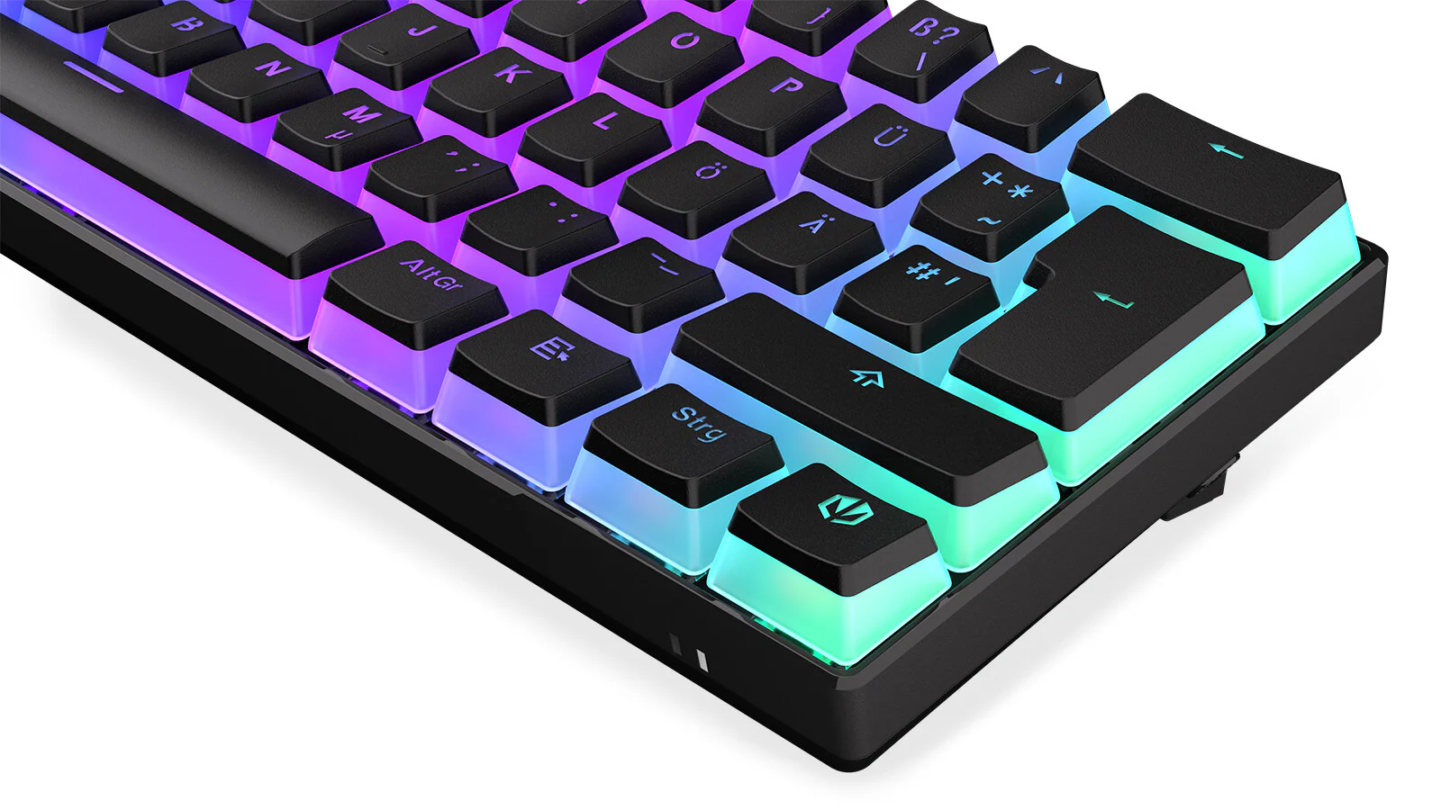 ENDORFY Thock Compact - USB Wired + RF Wireless RGB Mechanical Keyboard in Black (QWERTZ German) - Image 9
