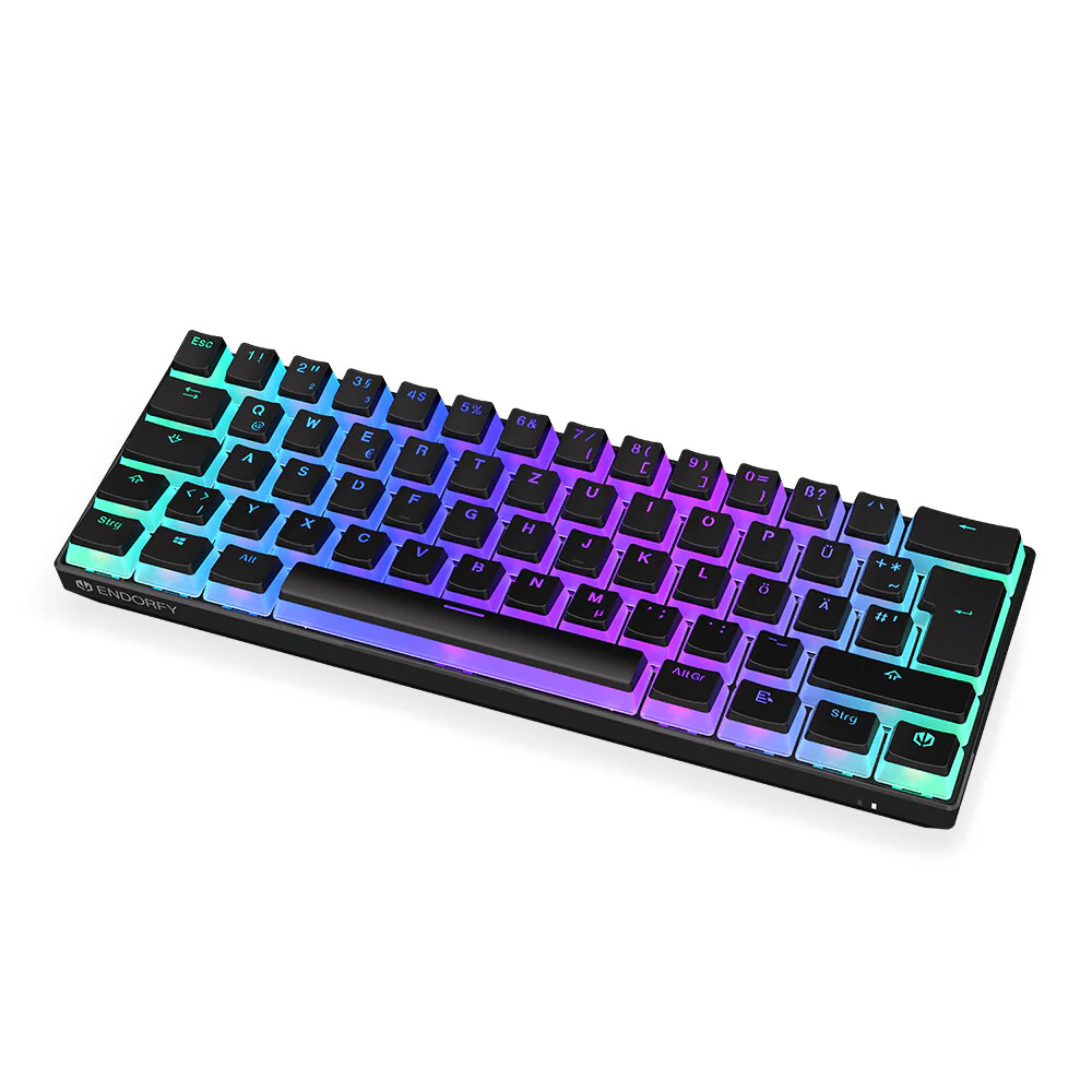 ENDORFY Thock Compact - USB Wired + RF Wireless RGB Mechanical Keyboard in Black (QWERTZ German) - Image 16