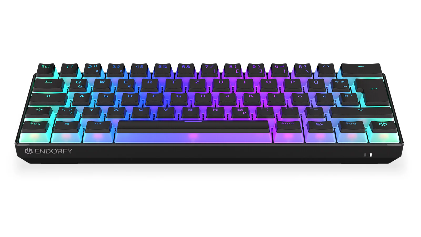 ENDORFY Thock Compact - USB Wired + RF Wireless RGB Mechanical Keyboard in Black (QWERTZ German) - Image 3