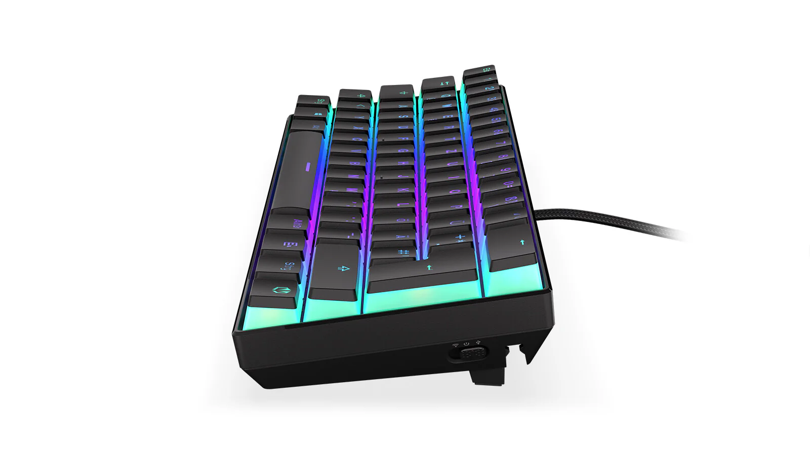 ENDORFY Thock Compact - USB Wired + RF Wireless RGB Mechanical Keyboard in Black (QWERTZ German) - Image 8