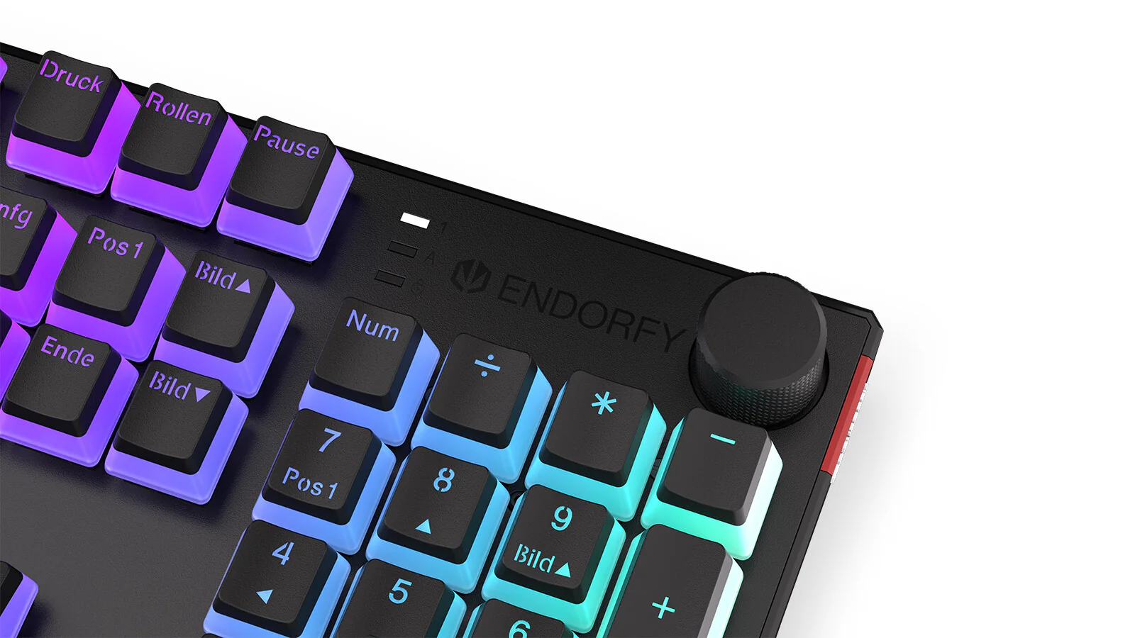 ENDORFY Thock - USB Wired RGB Mechanical Keyboard in Black (QWERTZ German) - Image 10