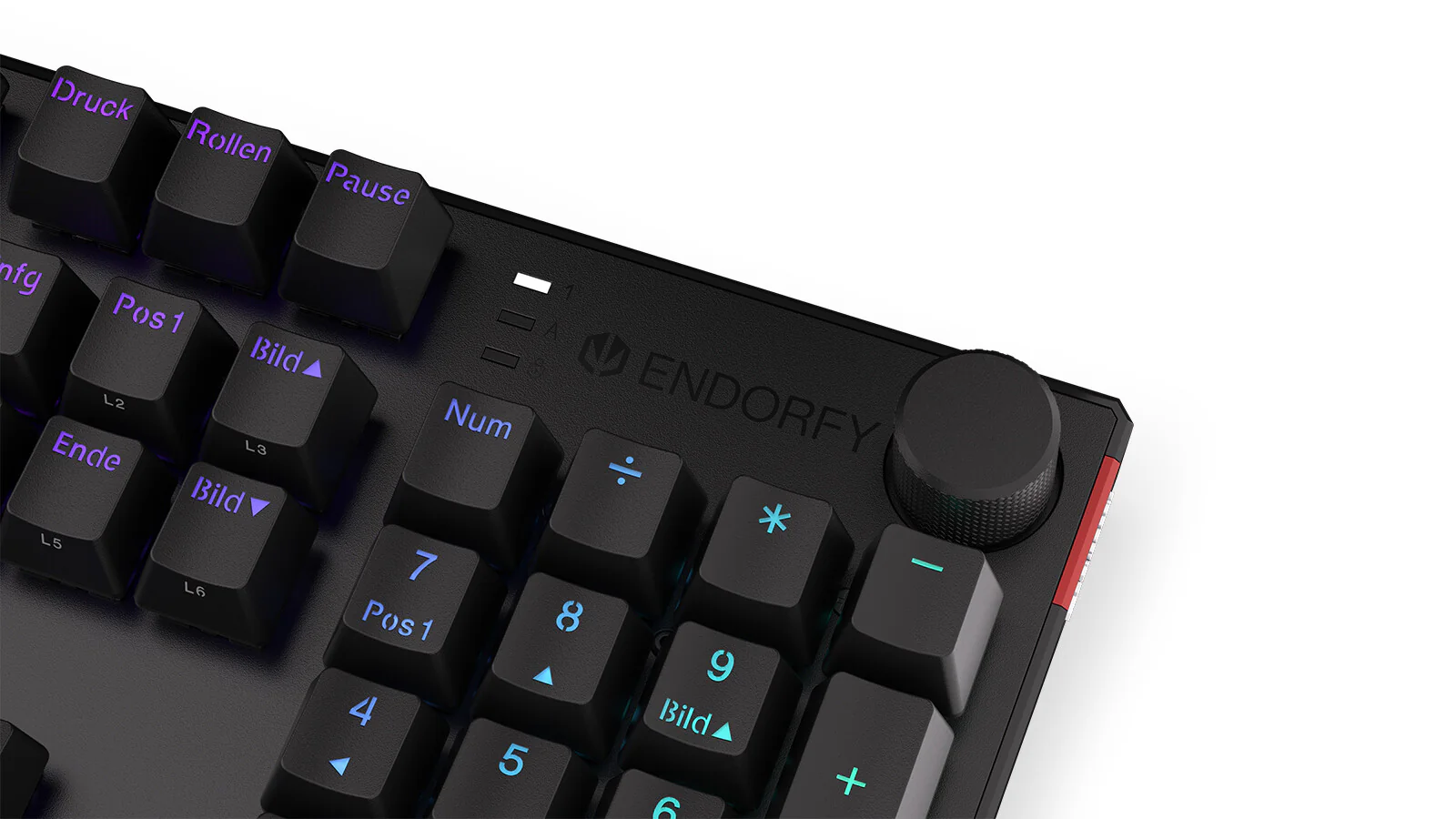 ENDORFY Thock - USB Wired RGB Mechanical Keyboard in Black (QWERTZ German) - Image 9