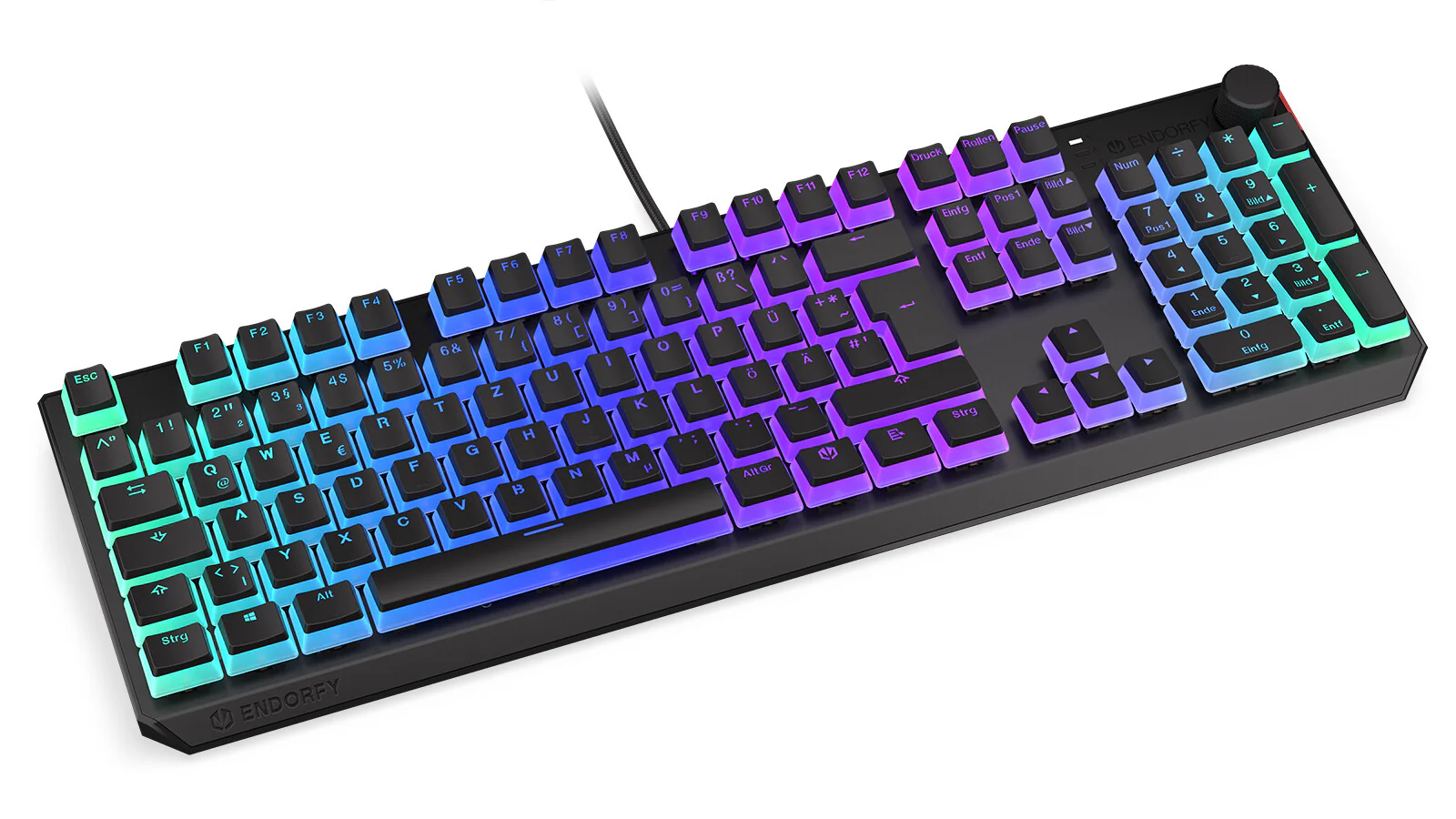 ENDORFY Thock - USB Wired RGB Mechanical Keyboard in Black (QWERTZ German) - Image 3