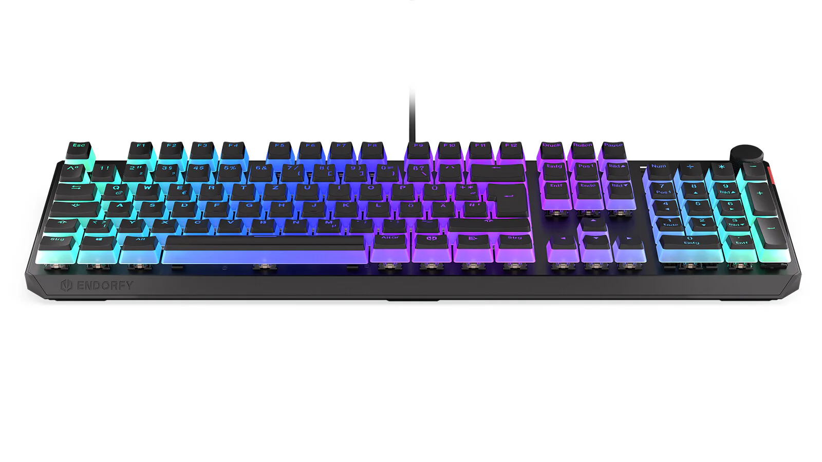 ENDORFY Thock - USB Wired RGB Mechanical Keyboard in Black (QWERTZ German) - Image 4