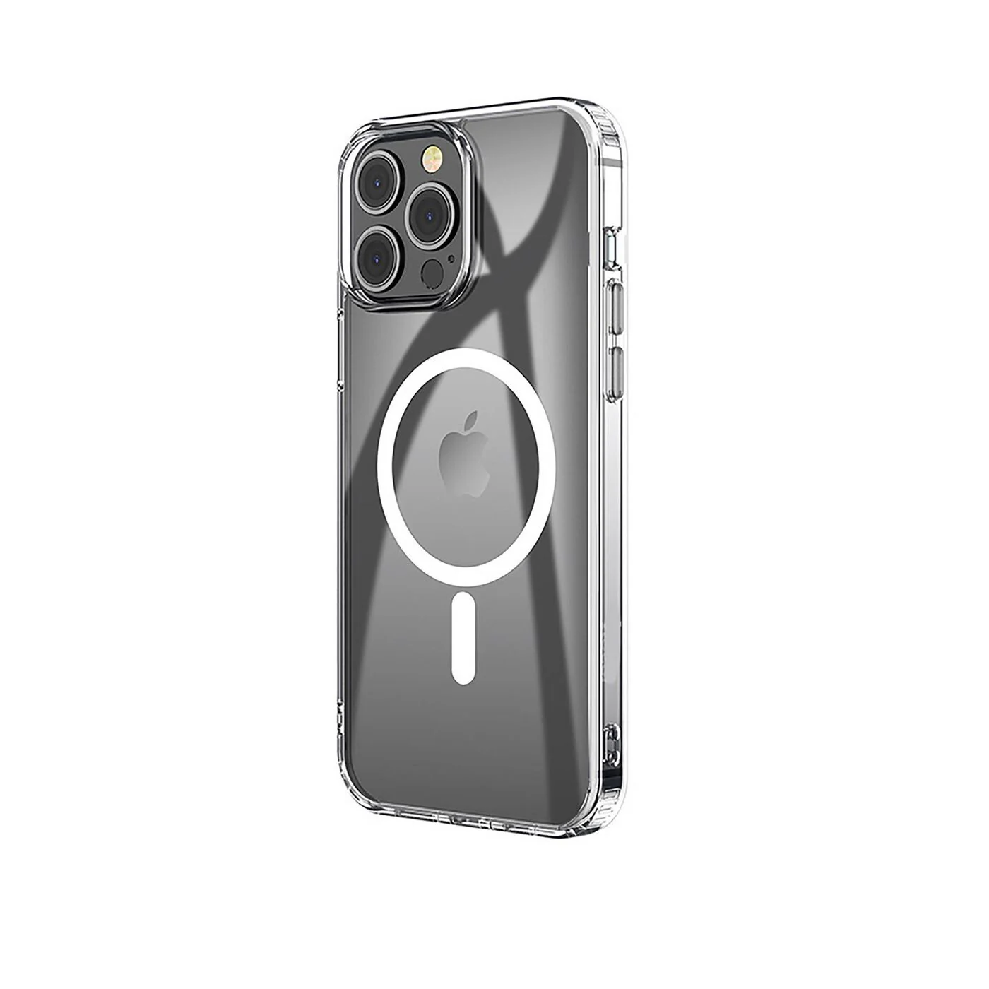 eSTUFF BERLIN Magnetic Hybrid mobile phone case for iPhone 14 Pro in Transparent - Image 4