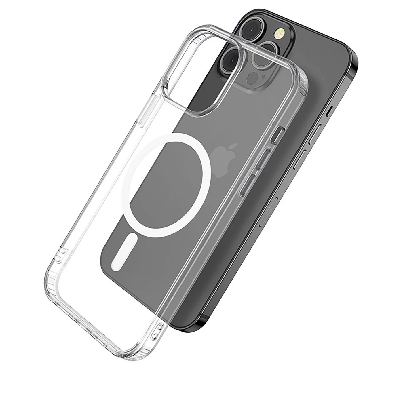 eSTUFF BERLIN Magnetic Hybrid mobile phone case for iPhone 14 Pro Max in Transparent - Image 3