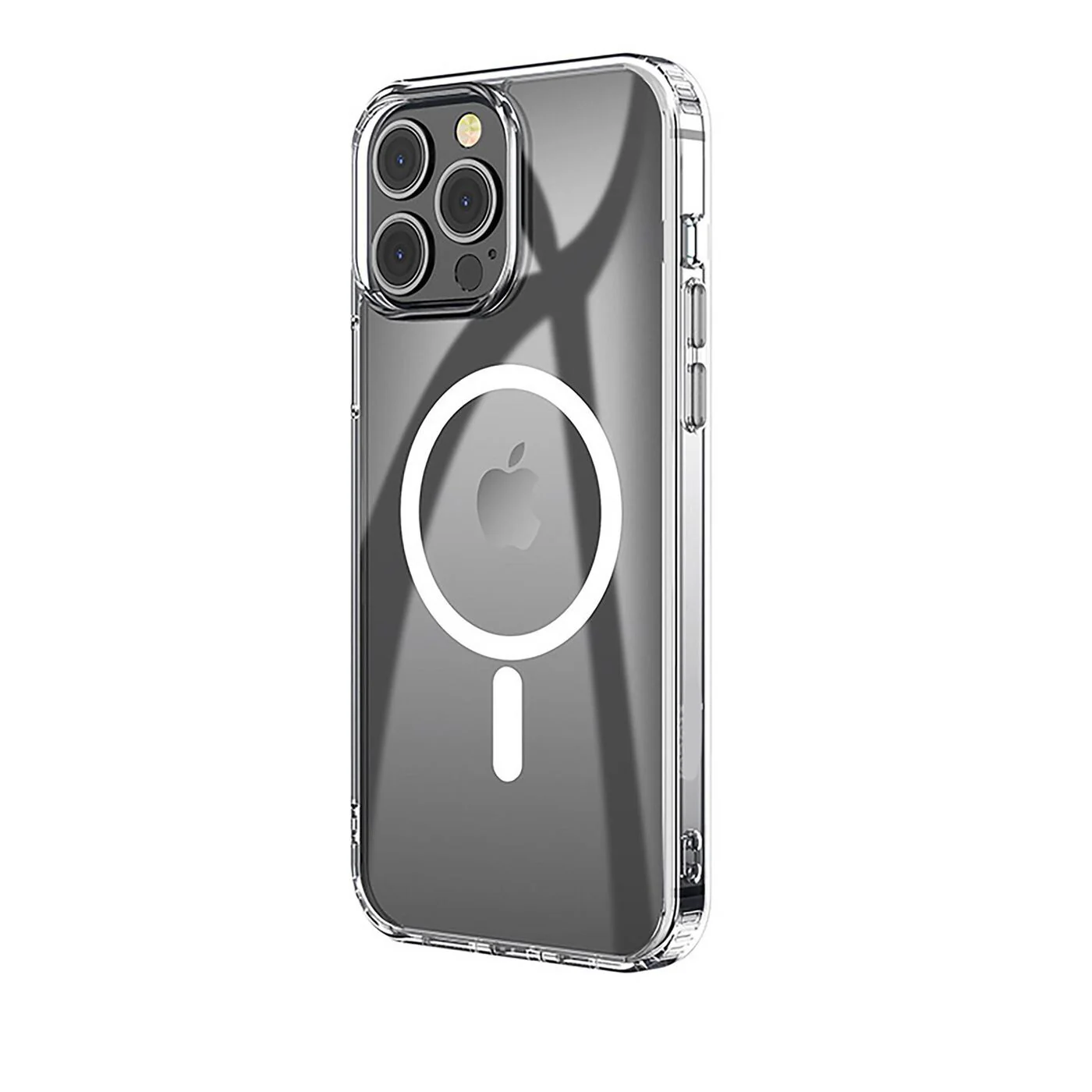 eSTUFF BERLIN Magnetic Hybrid mobile phone case for iPhone 14 Pro Max in Transparent - Image 4