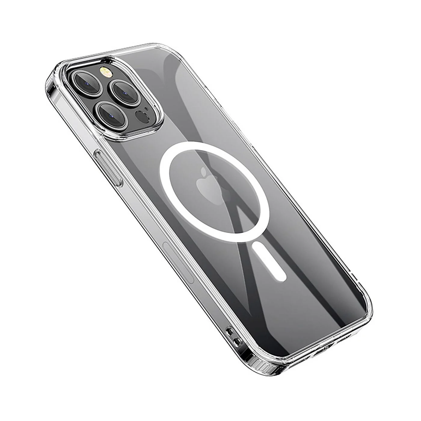 eSTUFF BERLIN Magnetic Hybrid mobile phone case for iPhone 14 Pro Max in Transparent - Image 5