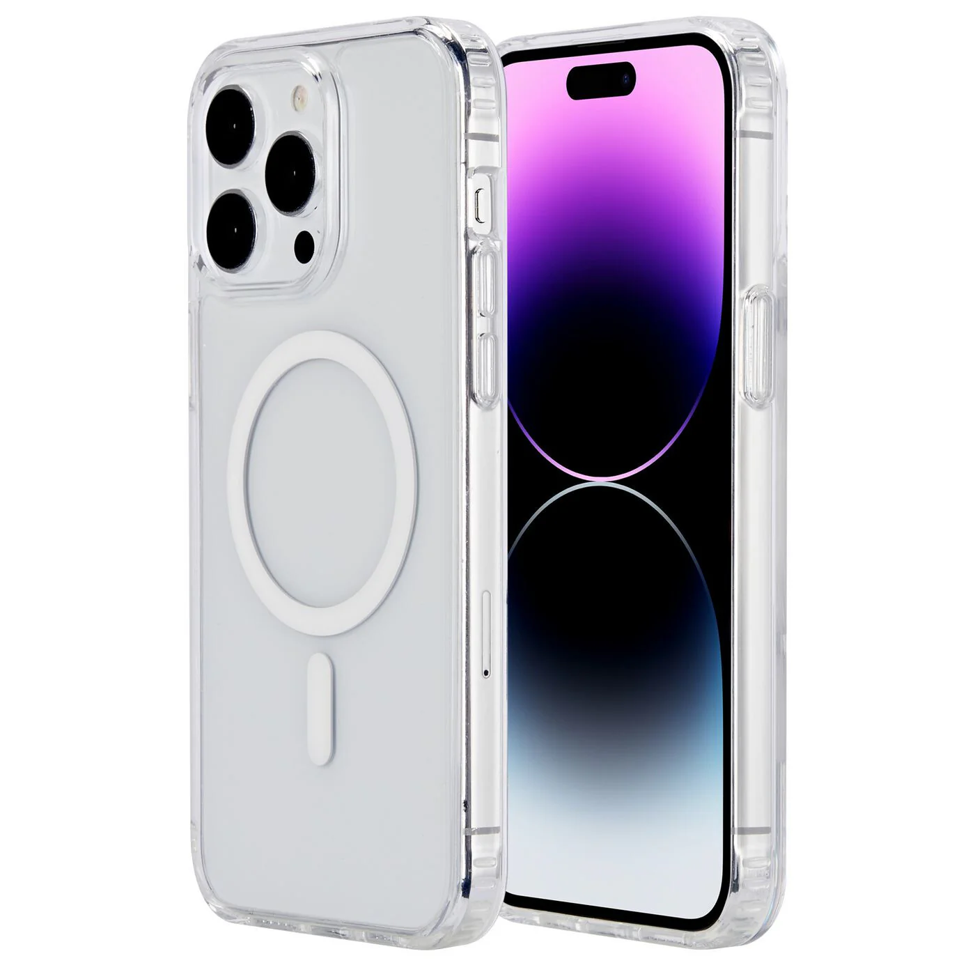 eSTUFF BERLIN Magnetic Hybrid mobile phone case for iPhone 15 Pro Max in Transparent - Image 7