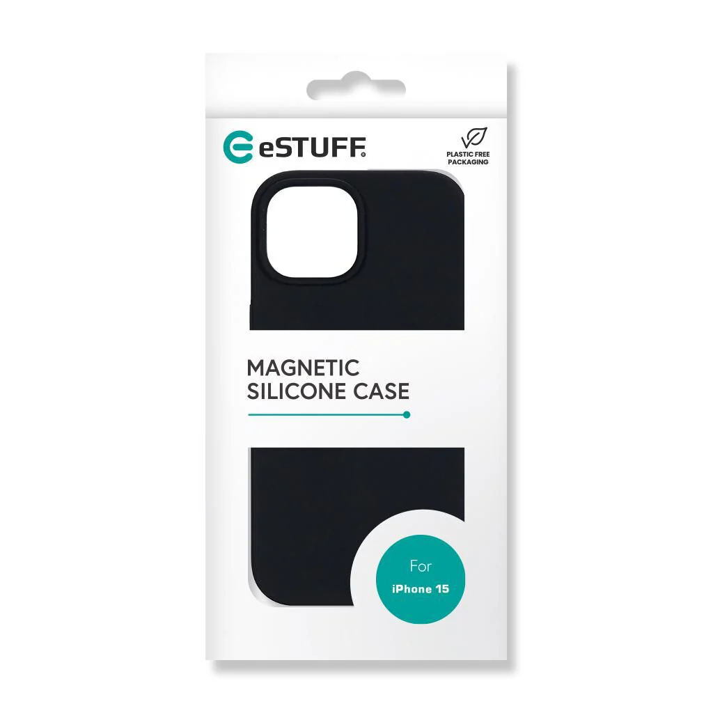 eSTUFF INFINITE ROME mobile phone case with MagSafe for iPhone 15 in Black - Image 9