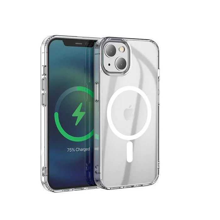 eSTUFF BERLIN Magnetic Hybrid mobile phone case for iPhone 13 Mini in Transparent - Image 2