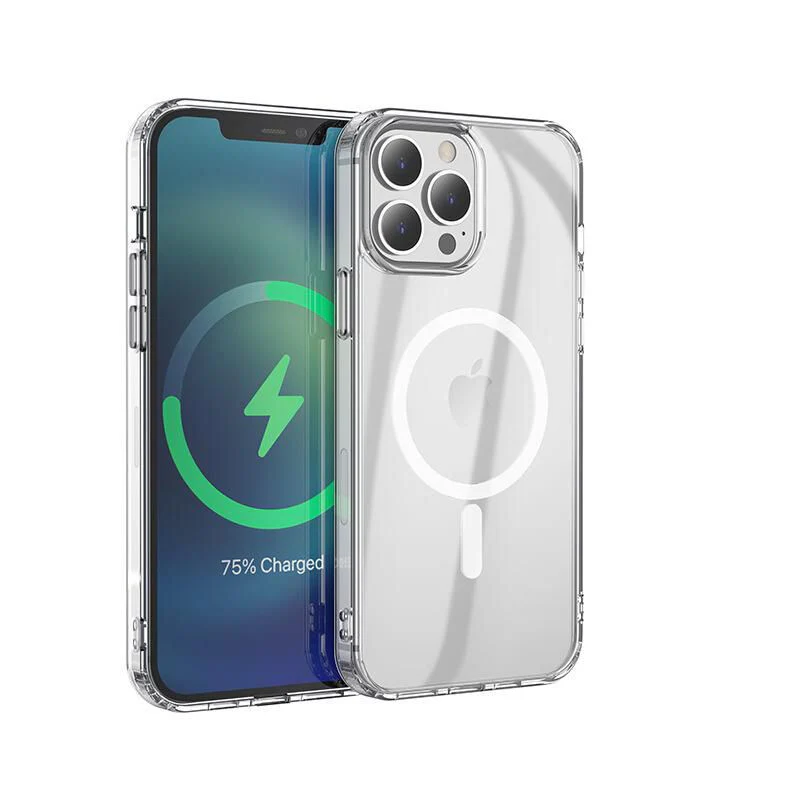 eSTUFF BERLIN Magnetic Hybrid mobile phone case for iPhone 13 Pro Max in Transparent - Image 2