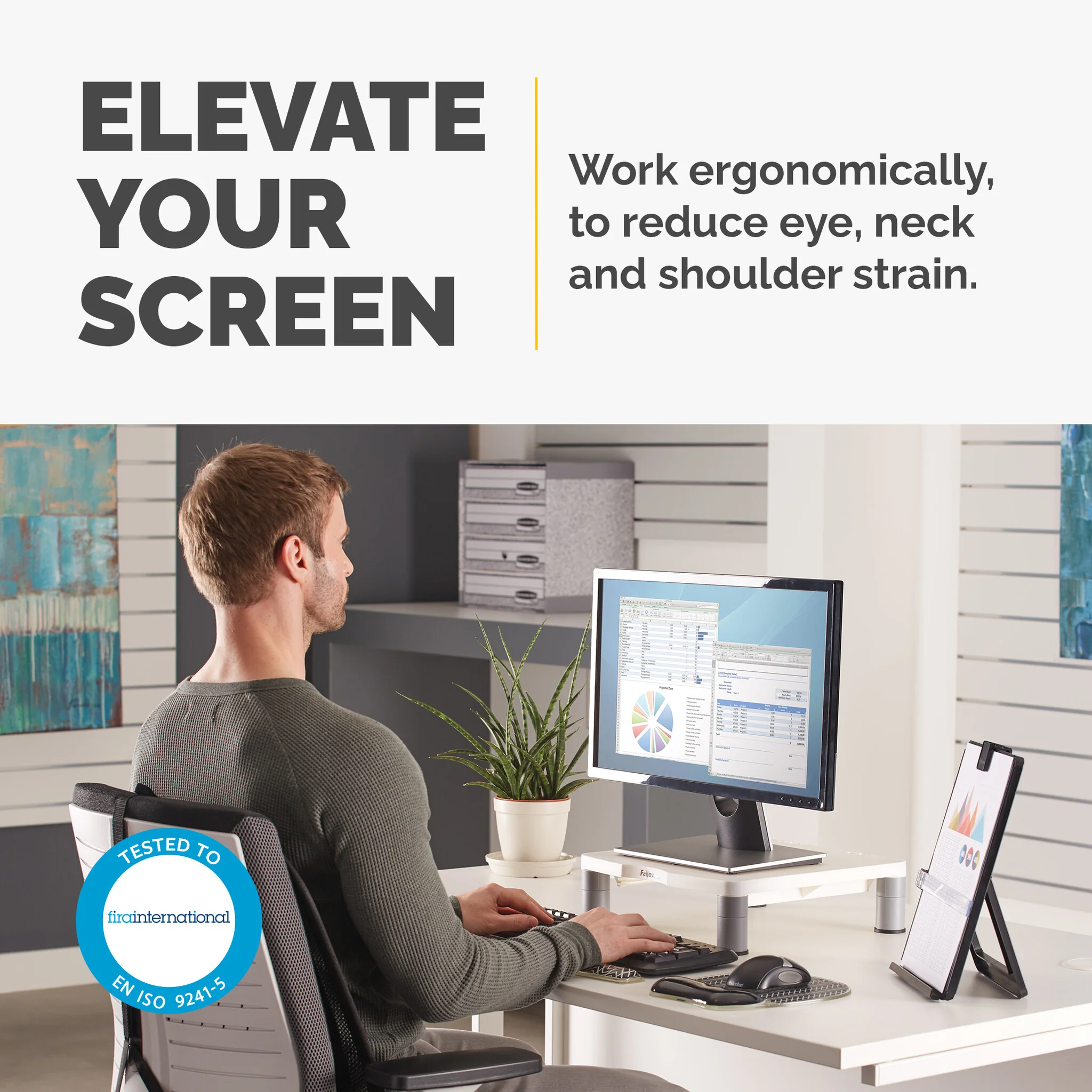 Fellowes 91712 - Desk monitor riser - Image 2