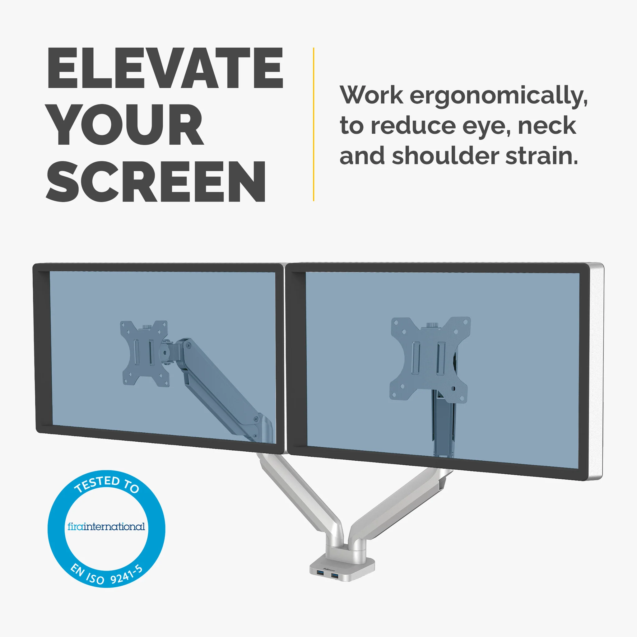 Fellowes Platinum Series 8056501 - Desk monitor mount for upto 81.3 cm (32") - Image 2