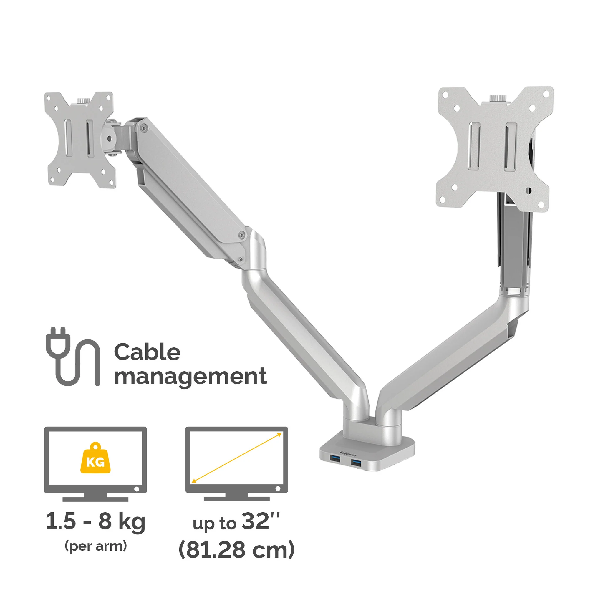 Fellowes Platinum Series 8056501 - Desk monitor mount for upto 81.3 cm (32") - Image 3