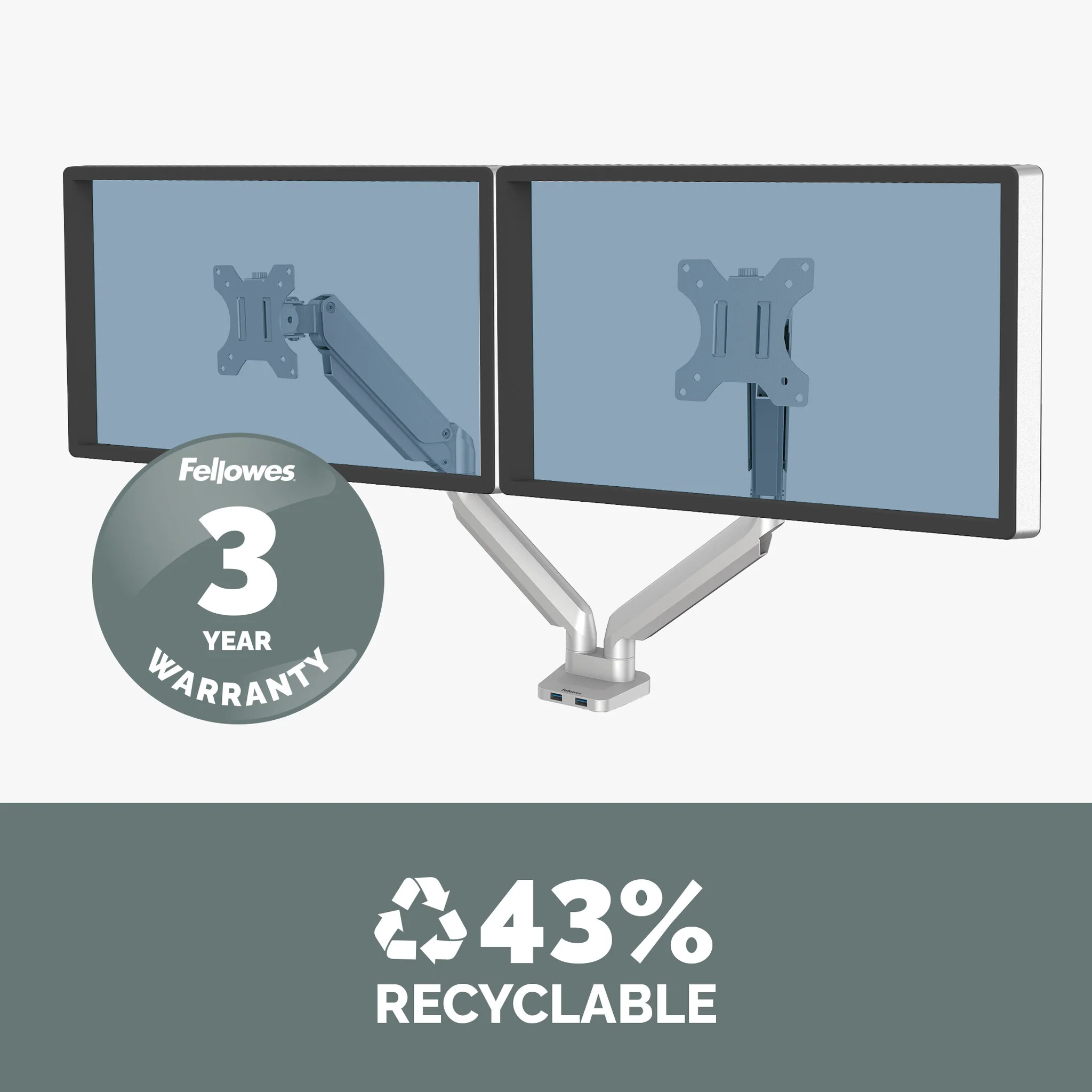Fellowes Platinum Series 8056501 - Desk monitor mount for upto 81.3 cm (32") - Image 7