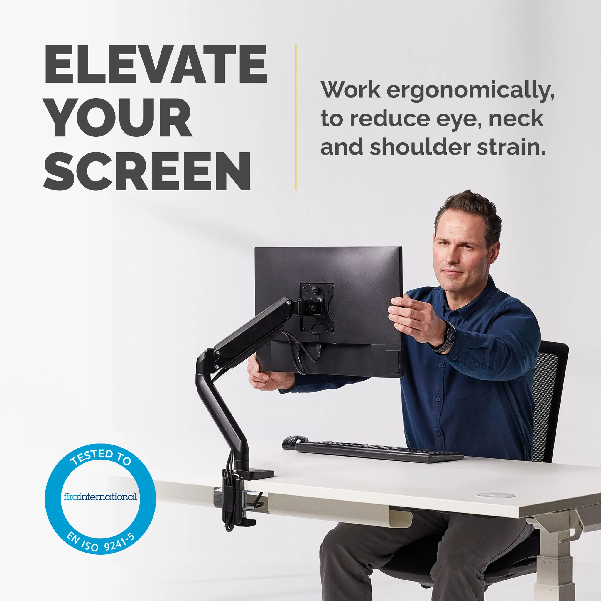 Fellowes Platinum Series 8043301 - Desk monitor mount for upto 81.3 cm (32") - Image 2