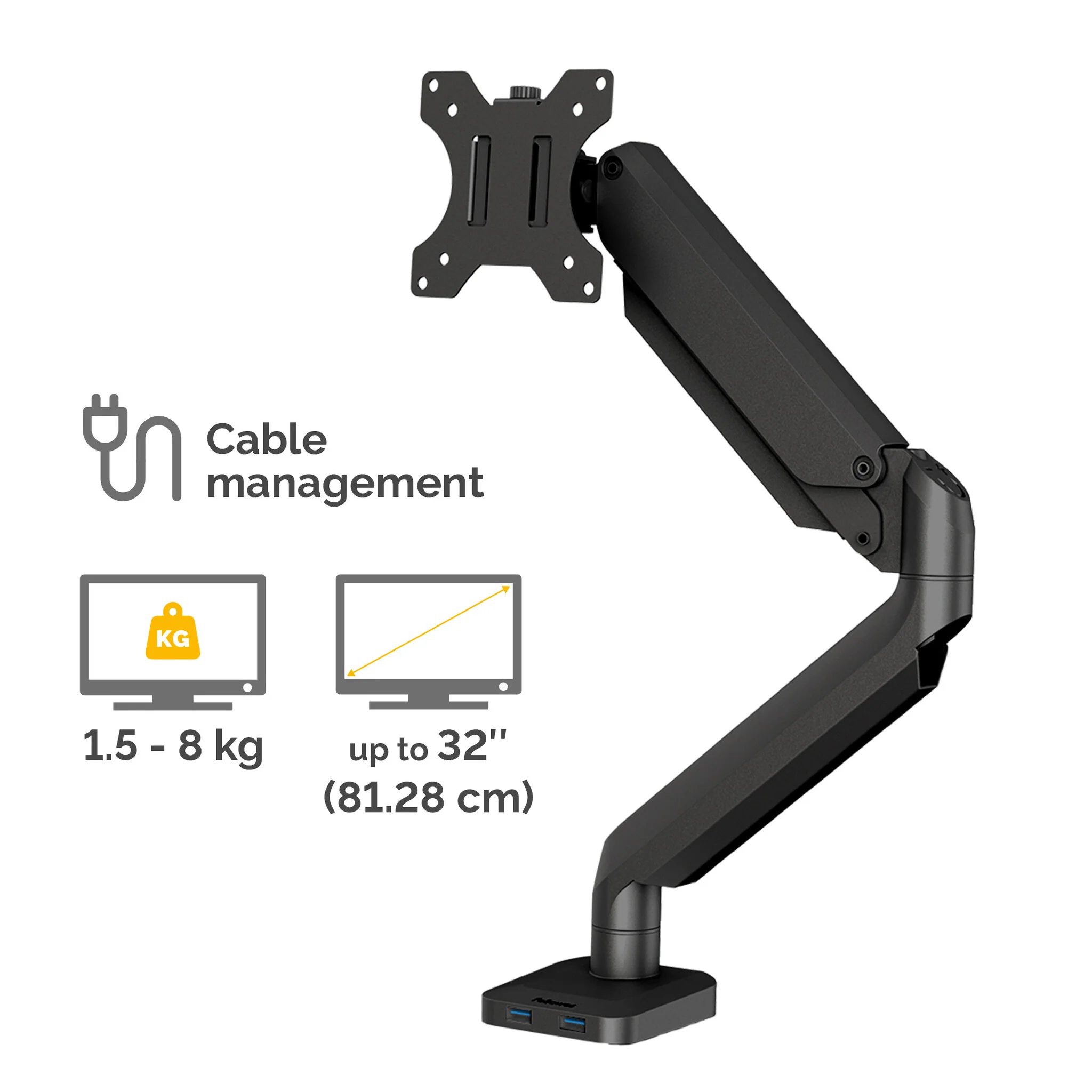 Fellowes Platinum Series 8043301 - Desk monitor mount for upto 81.3 cm (32") - Image 3