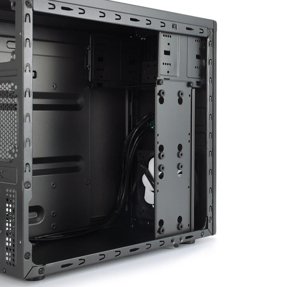 Fractal Design Core 1100 - MicroATX Mini Tower Case in Black - Image 3
