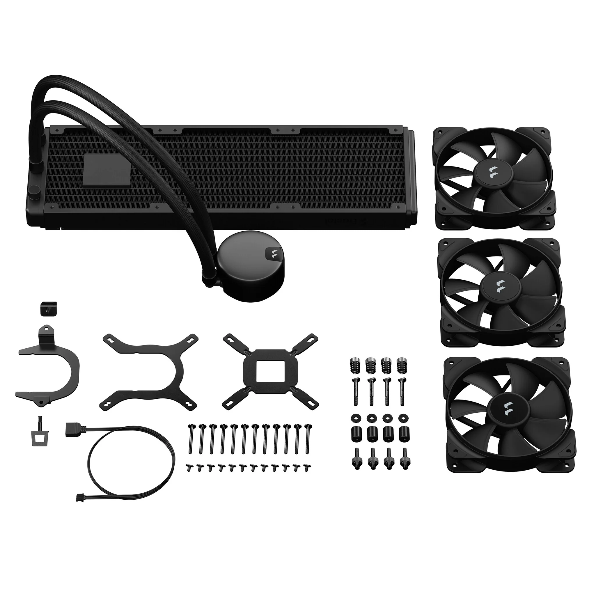Fractal Design Lumen S36 v2 - All-in-one Liquid Processor Cooler in Black - 360mm - Image 6