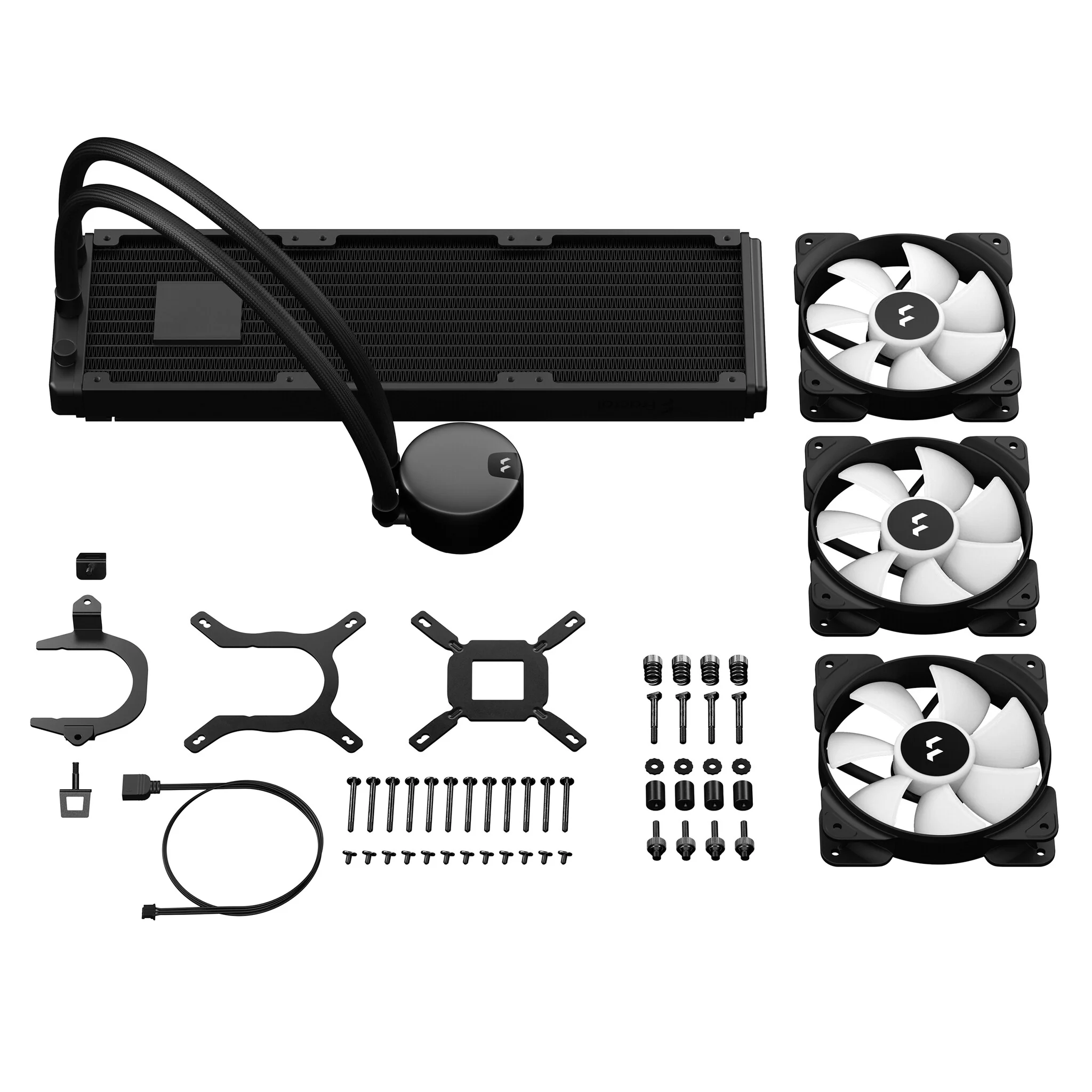 Fractal Design Lumen S36 v2 RGB - All-in-one Liquid CPU Cooler in Black - 360 mm - Image 6