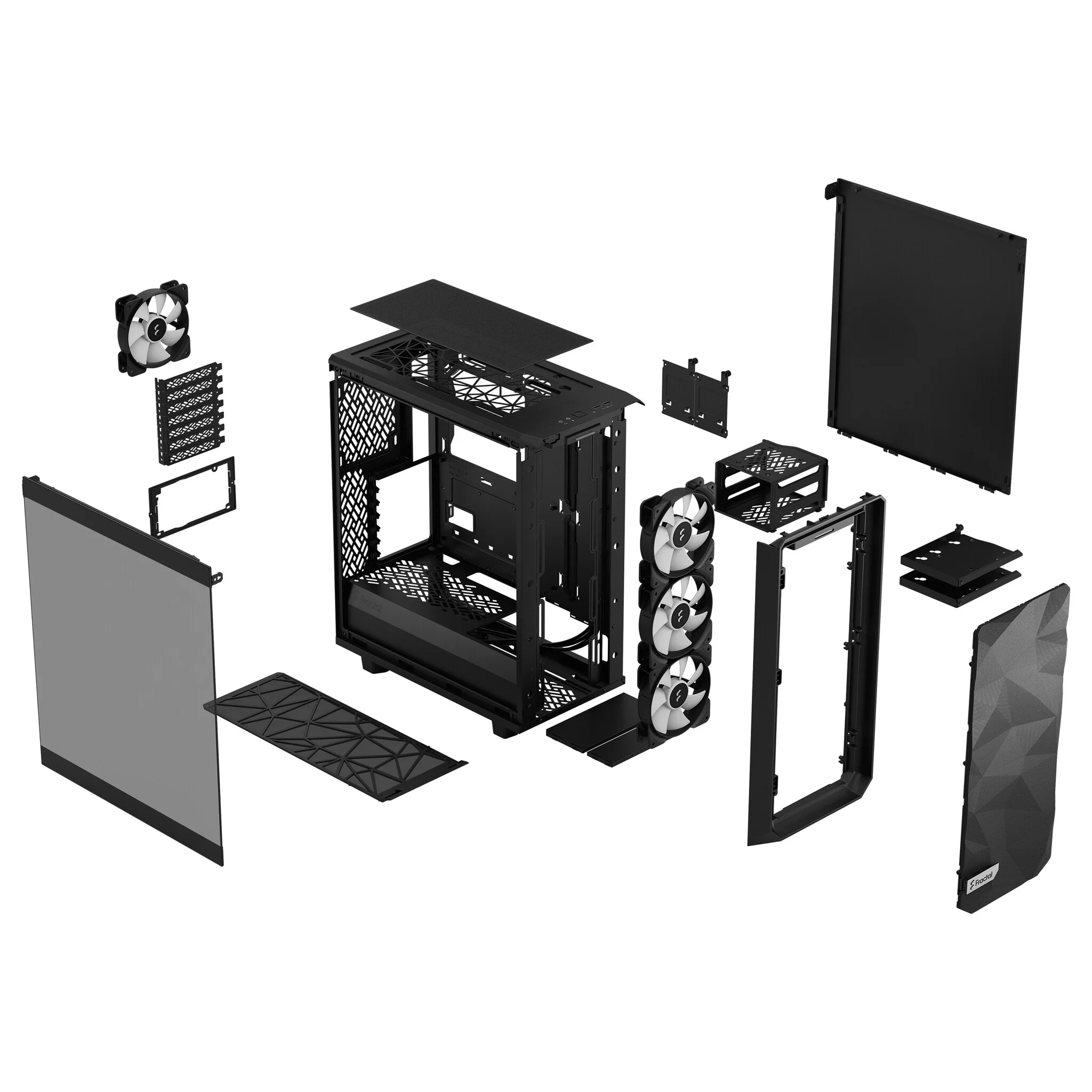 Fractal Design Meshify 2 Compact Lite RGB - ATX Mid Tower Case in Black - Image 13