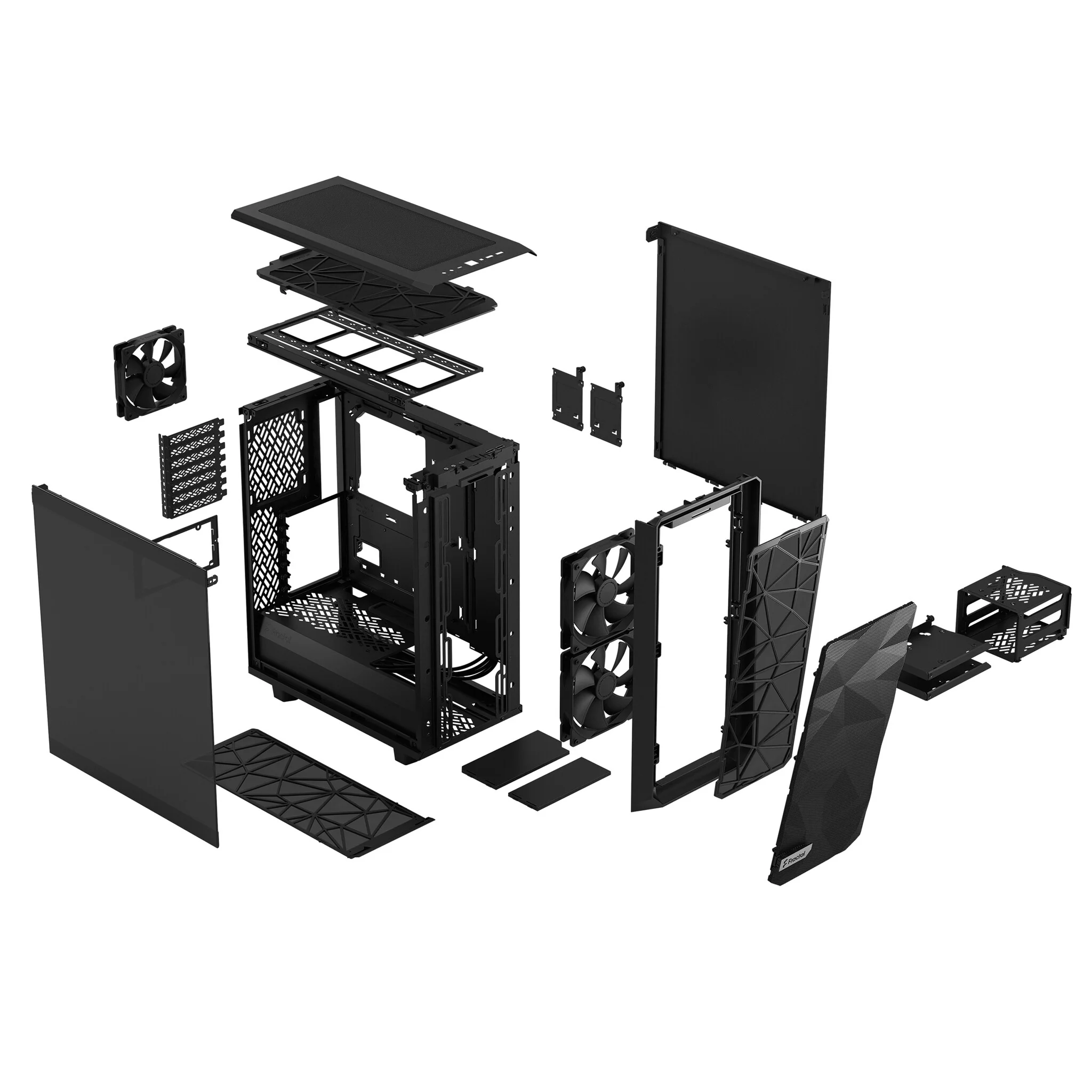 Fractal Design Meshify 2 Compact - TG Dark Tint ATX Mid Tower Case in Black - Image 15