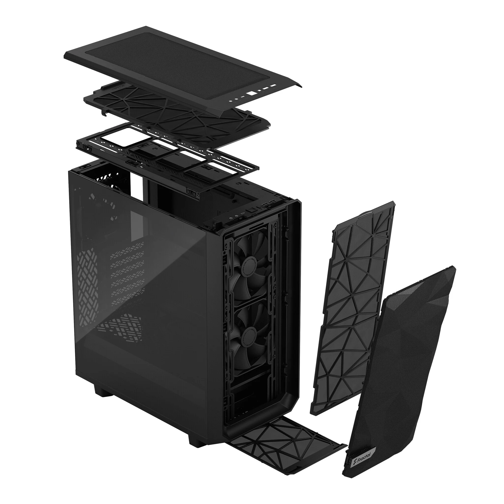Fractal Design Meshify 2 Compact TG Light Tint - ATX Mid Tower Case in Black - Image 17