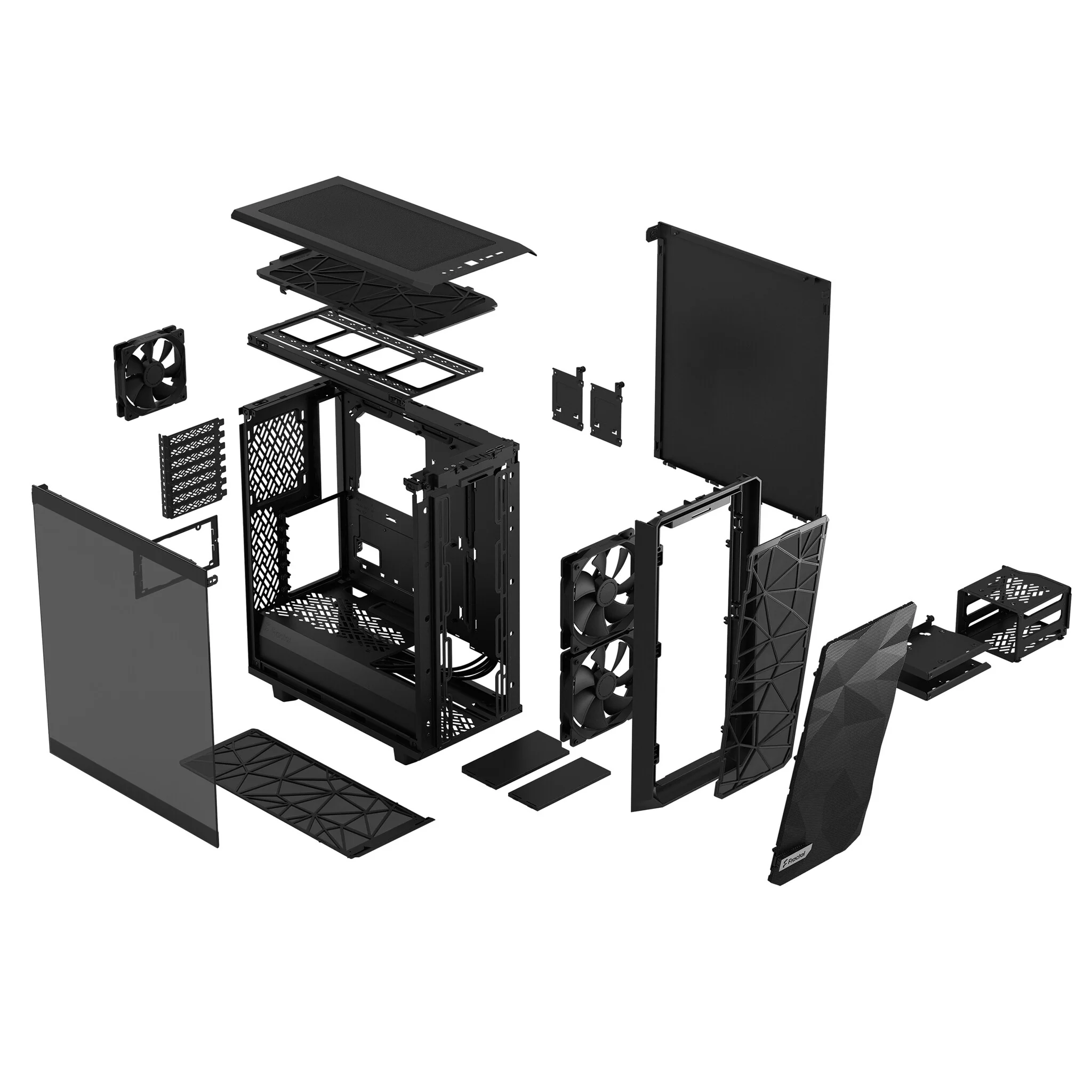 Fractal Design Meshify 2 Compact TG Light Tint - ATX Mid Tower Case in Black - Image 18
