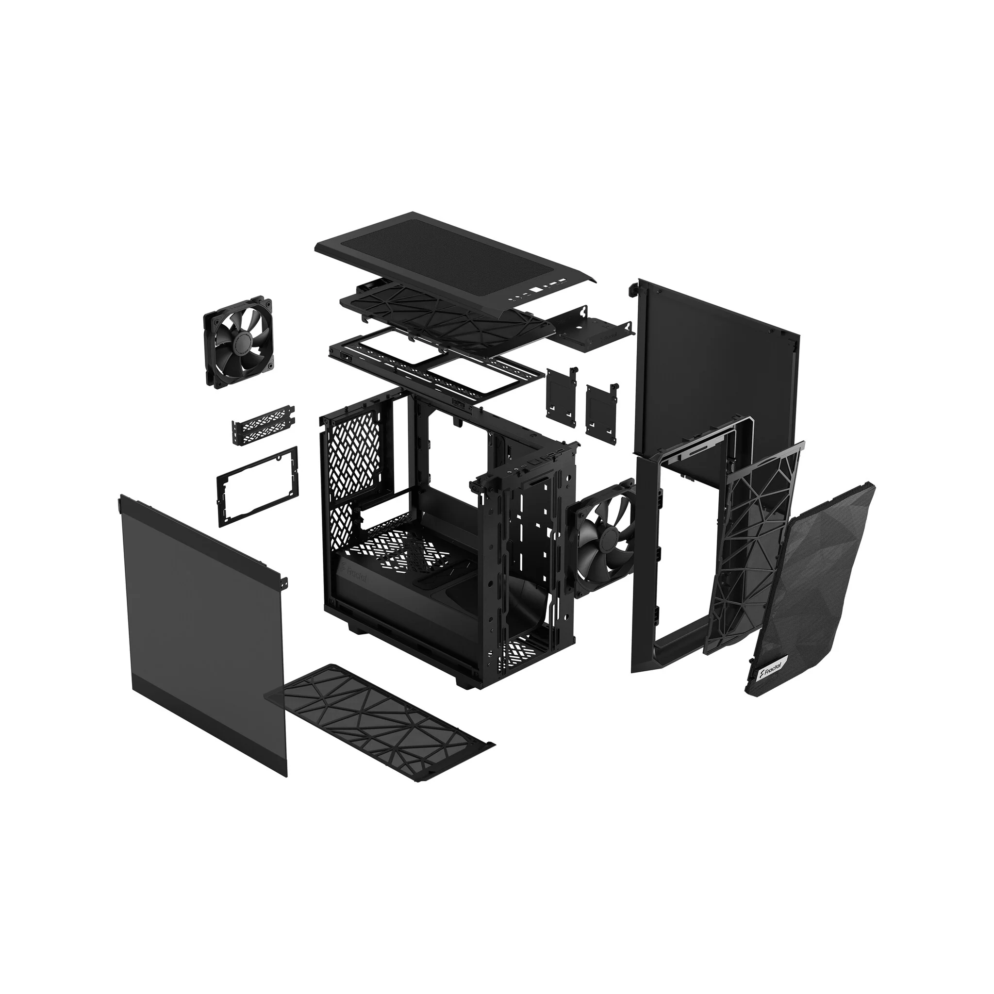 Fractal Design Meshify 2 Nano - Mini ITX Tower Case in Black - Image 17