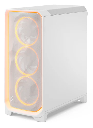 Fractal Design Meshify 3 Ambience Pro RGB - ATX Mid Tower Case in White + Clear Tint - Image 3