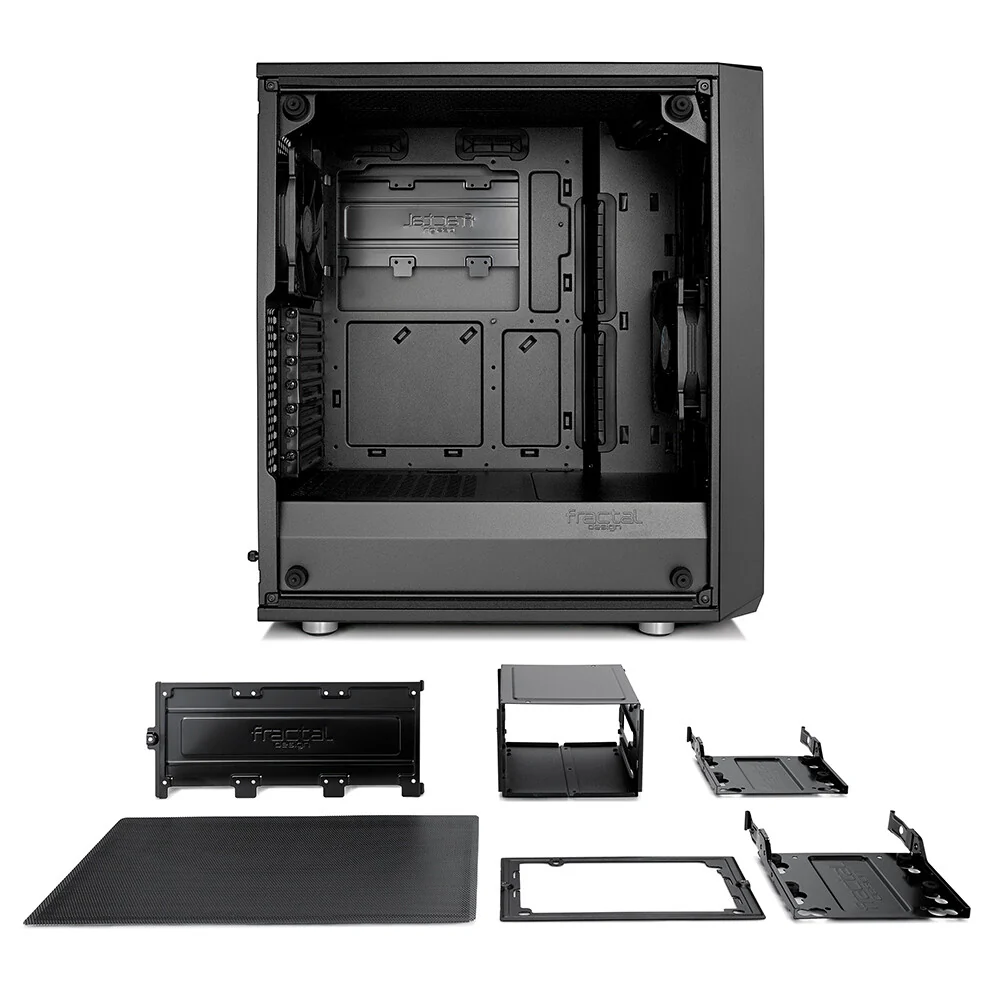 Fractal Design Meshify C - ATX Mid Tower Case in Black / Transparent - Image 20