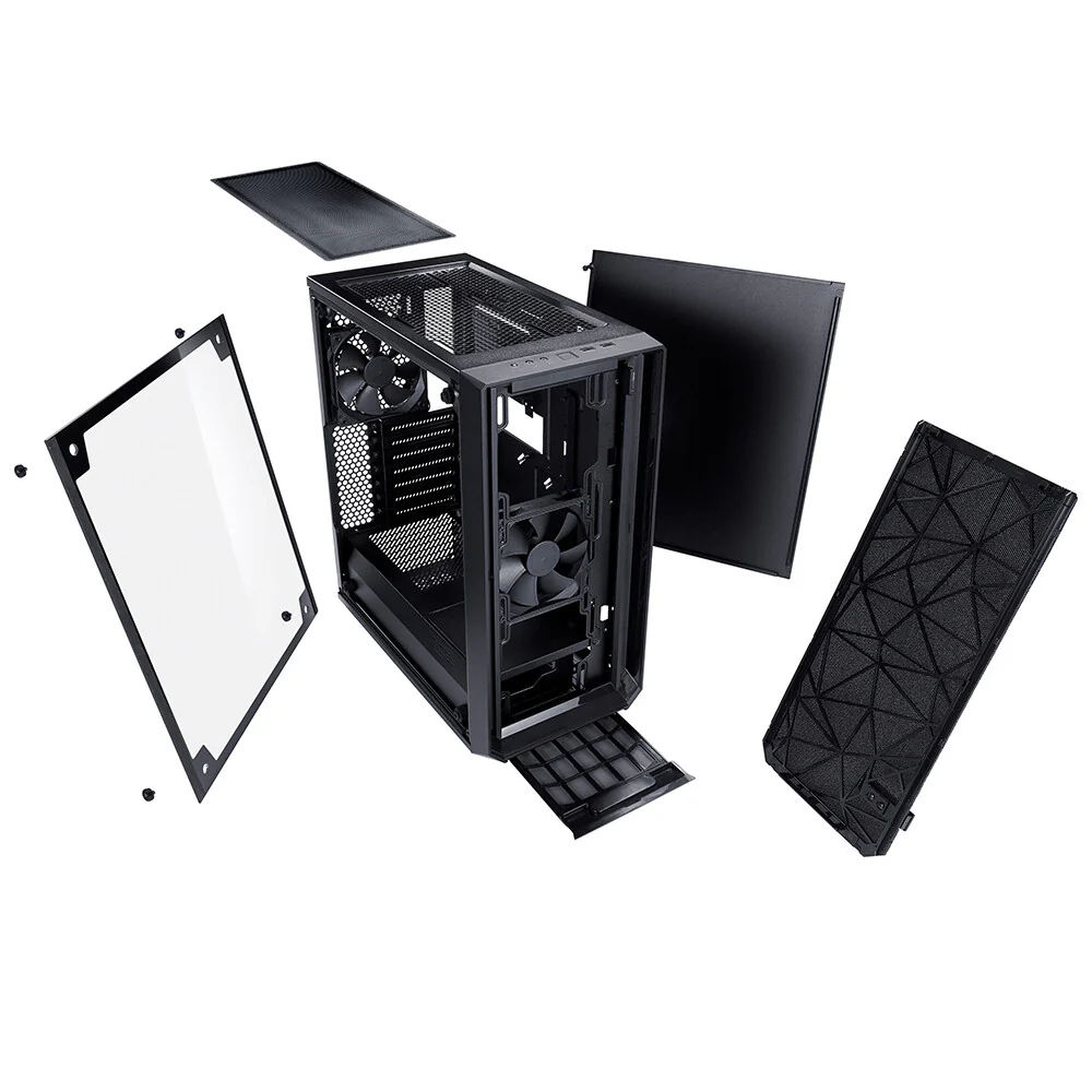 Fractal Design Meshify C - ATX Mid Tower Case in Black / Transparent - Image 22