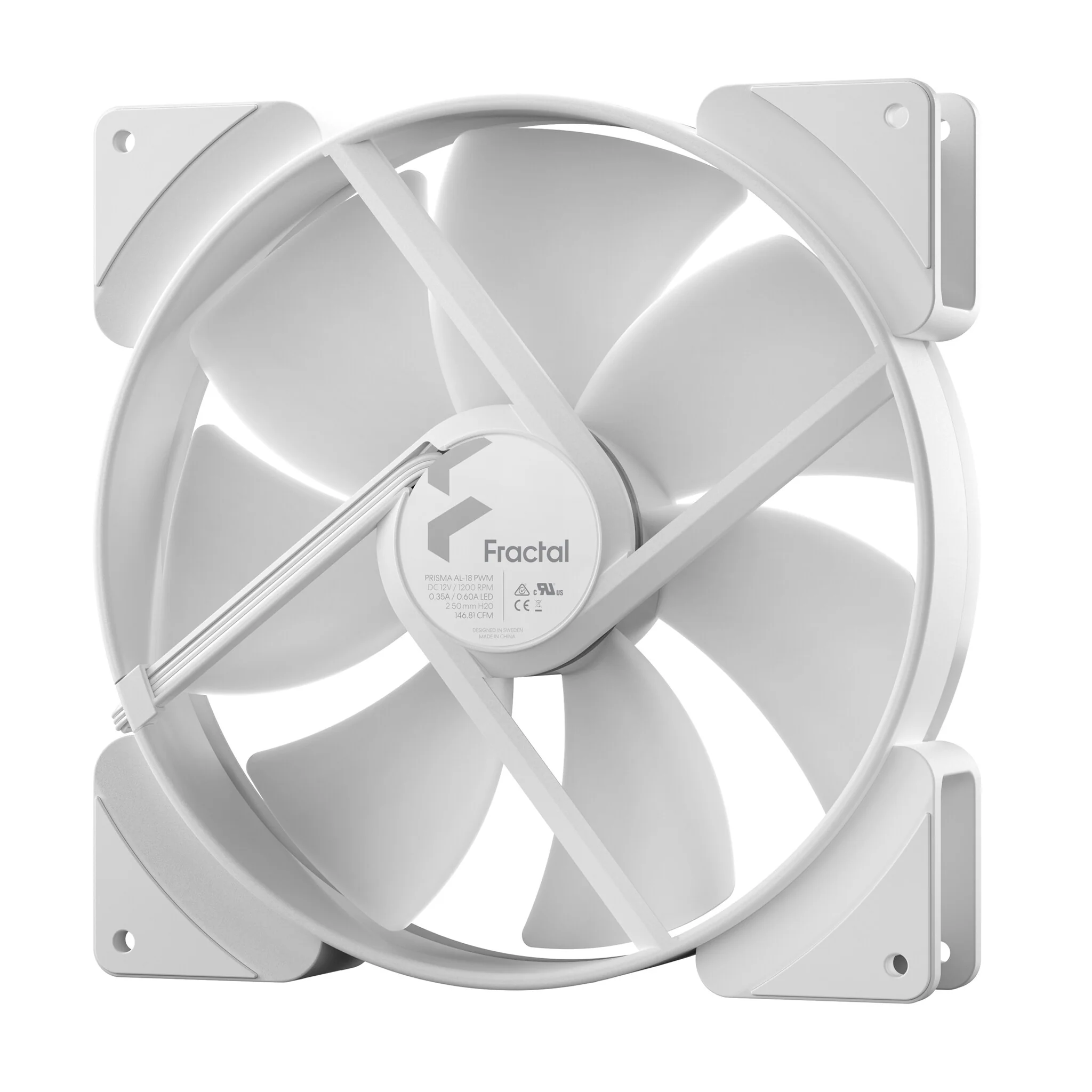 Fractal Design Prisma AL-18 - PWM Computer Case Fan in White - 180mm - Image 5