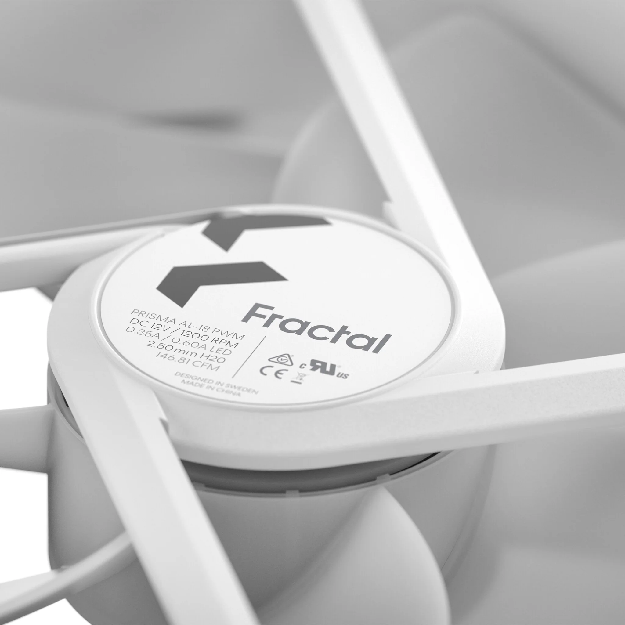 Fractal Design Prisma AL-18 - PWM Computer Case Fan in White - 180mm - Image 7