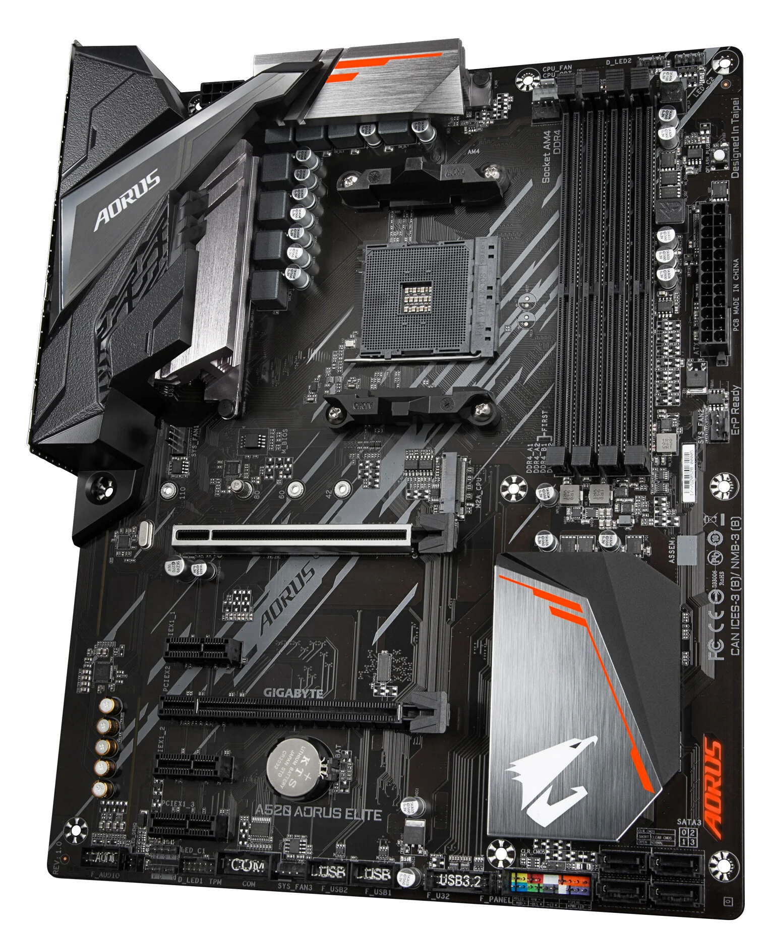 Gigabyte A520 AORUS ELITE ATX motherboard - AMD A520 Socket AM5 - Image 4
