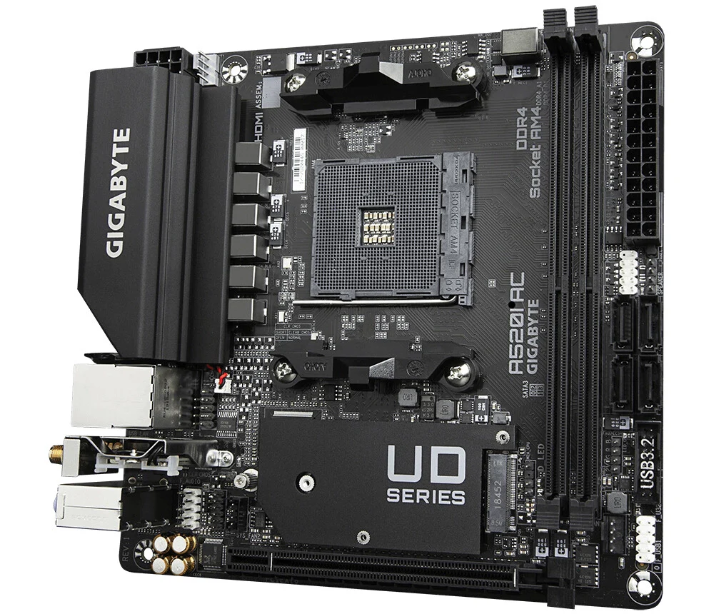 Gigabyte A520I AC mini ITX motherboard - AMD A520 Socket AM4 - Image 4
