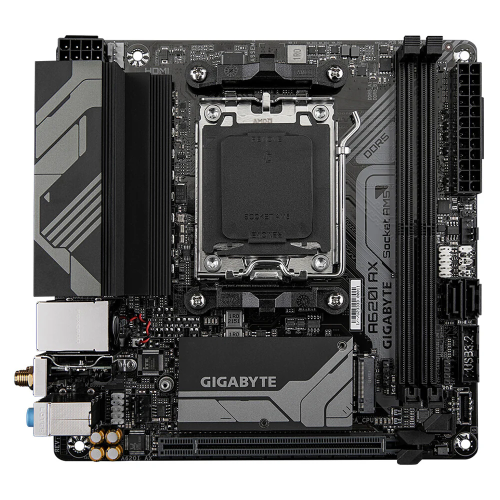 Gigabyte A620I AX Mini-ITX motherboard - AMD A620 Socket AM5 - Image 2