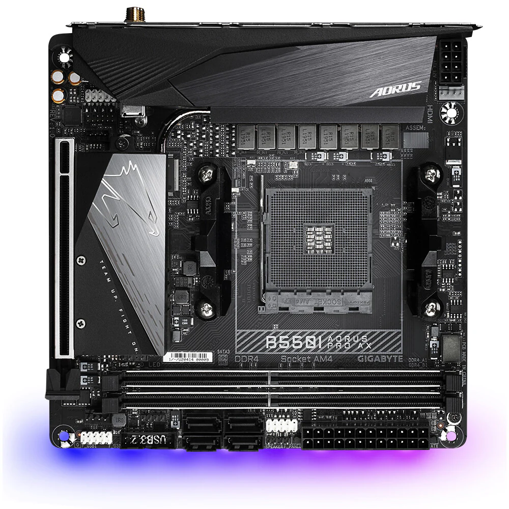 Gigabyte B550I AORUS PRO AX mini ITX motherboard - AMD B550 Socket AM4 - Image 4