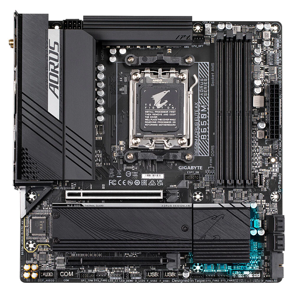 Gigabyte B650M AORUS ELITE AX - AMD B650 ATX motherboard - Image 2