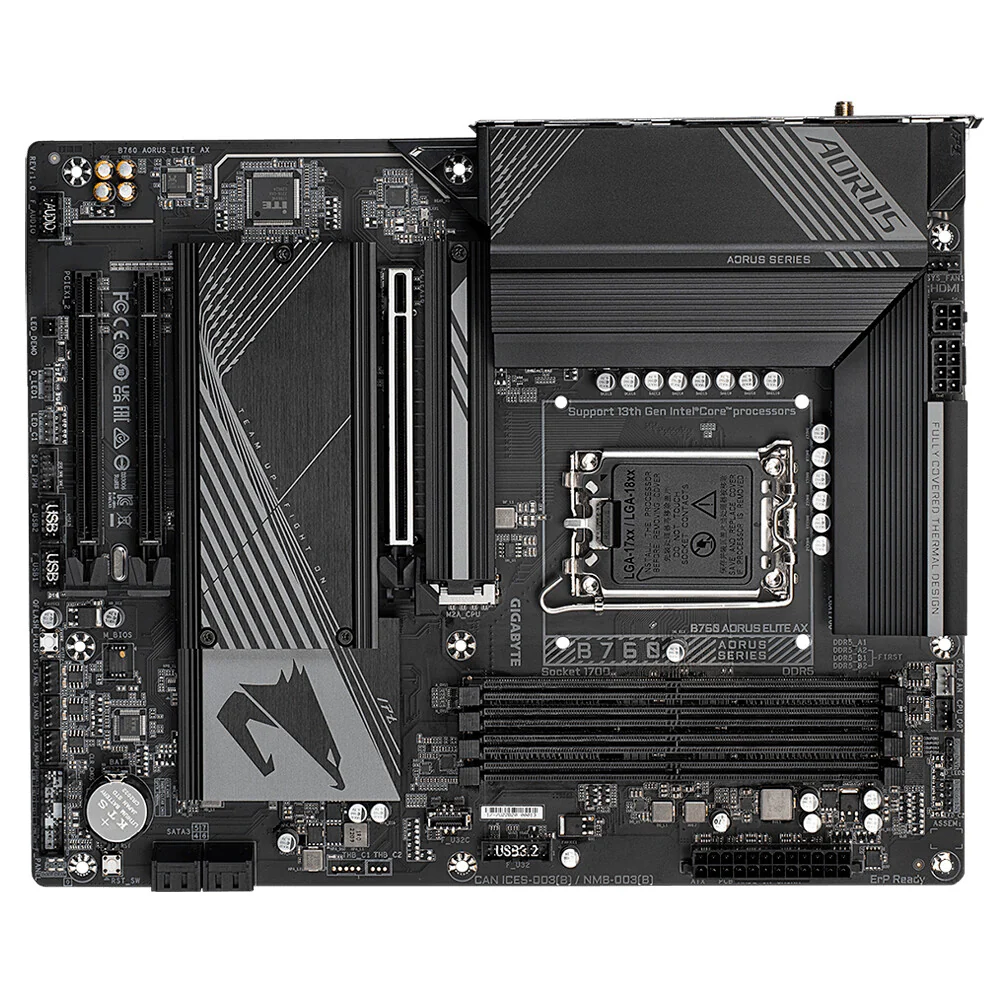 Gigabyte B760 AORUS ELITE AX (rev. 1.0) ATX motherboard - Intel B760 LGA 1700 - Image 5