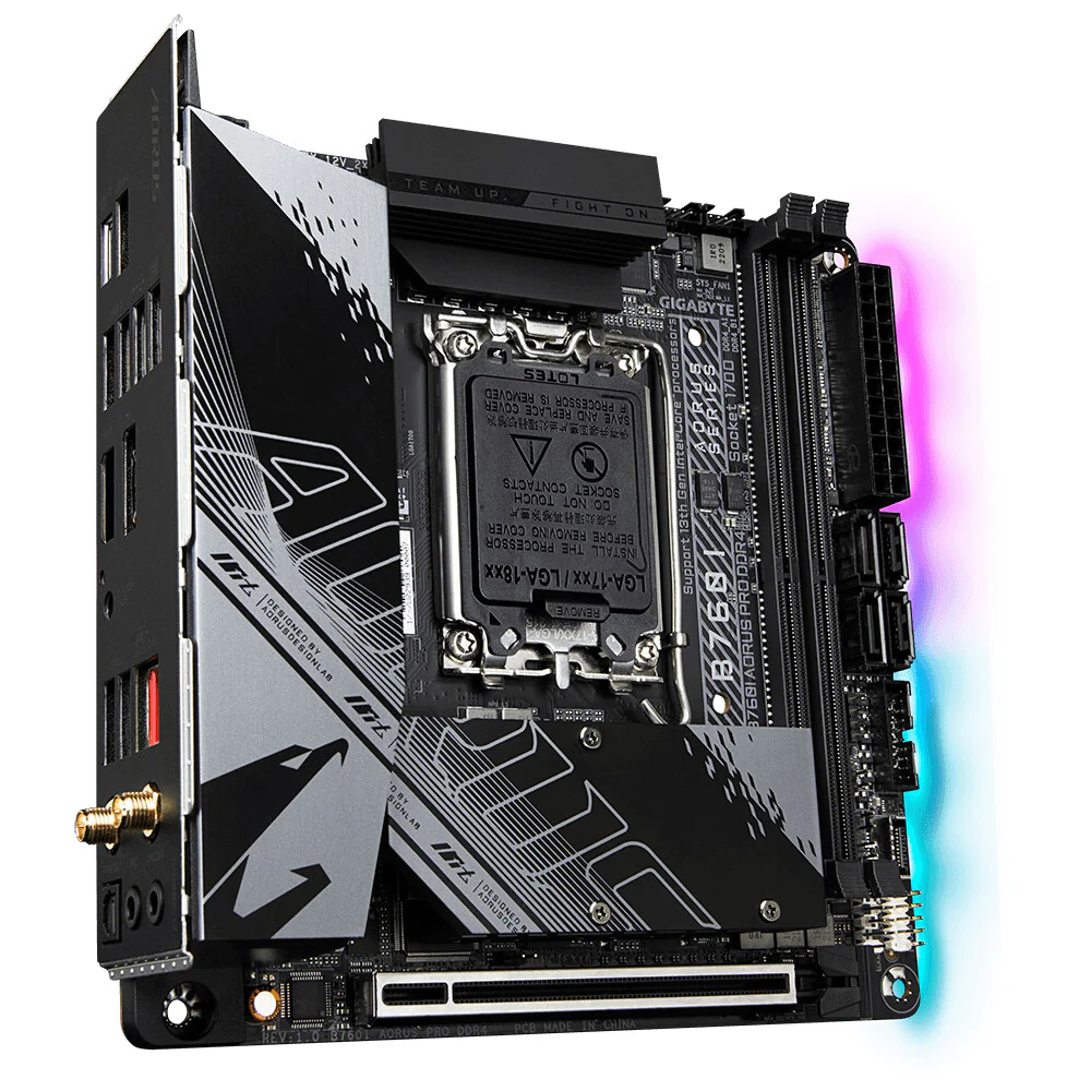 Gigabyte B760I AORUS PRO DDR4 mini ITX motherboard - Intel B760 Express LGA 1700 - Image 3
