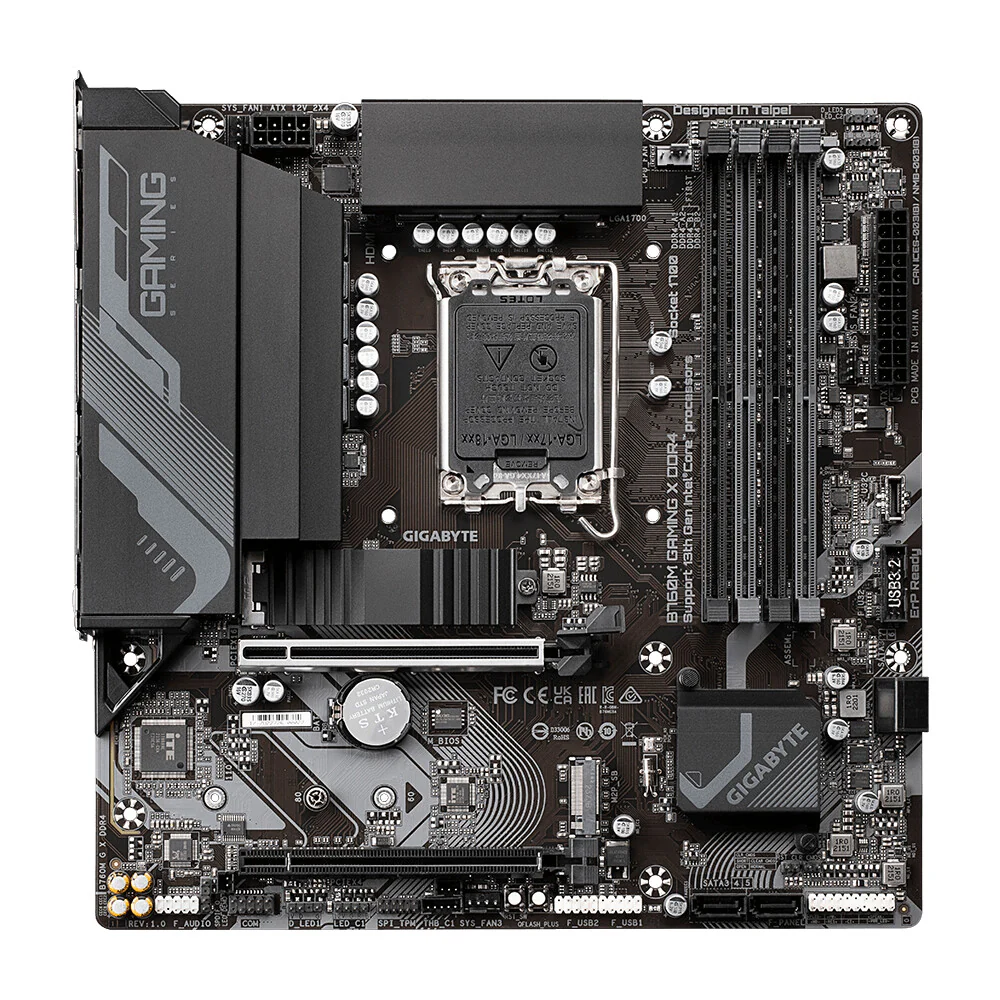 Gigabyte B760M GAMING X DDR4 micro ATX motherboard - Intel B760 LGA 1700 - Image 2