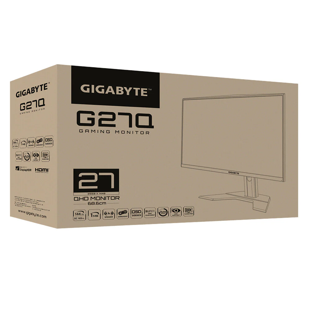 Gigabyte G27Q - 68.6 cm (27") 2560 x 1440p Quad HD Monitor - Image 9