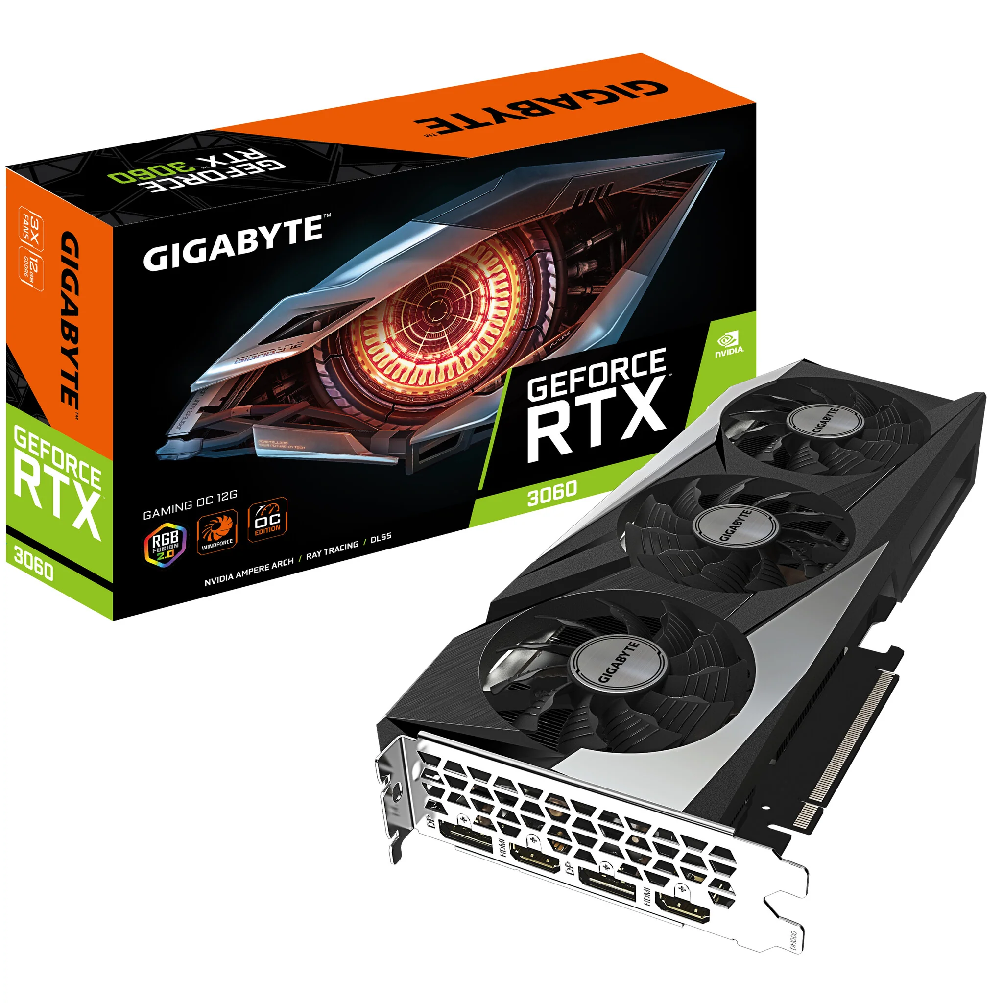GIGABYTE GAMING OC - NVIDIA 12 GB GDDR6 GeForce RTX 3060 graphics card