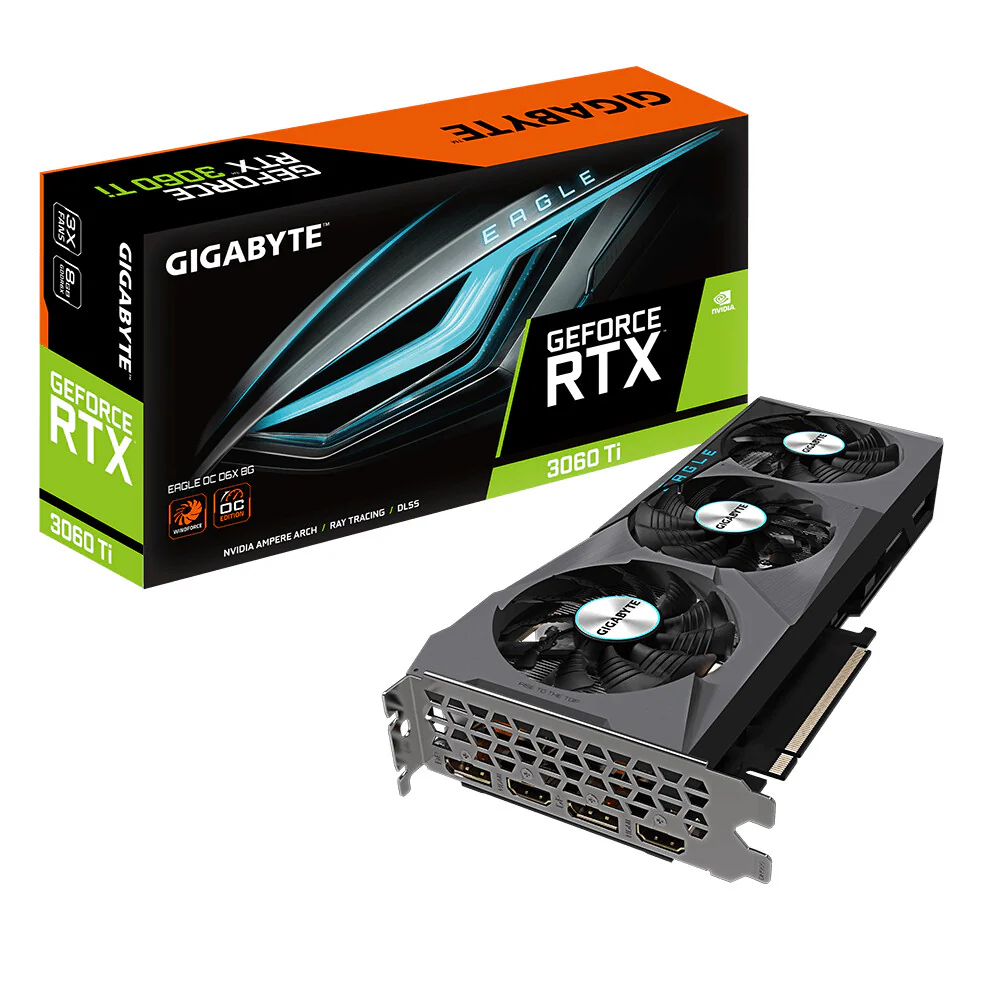 Gigabyte EAGLE OC - NVIDIA 8 GB GDDR6X GeForce RTX 3060 Ti graphics card - Image 2