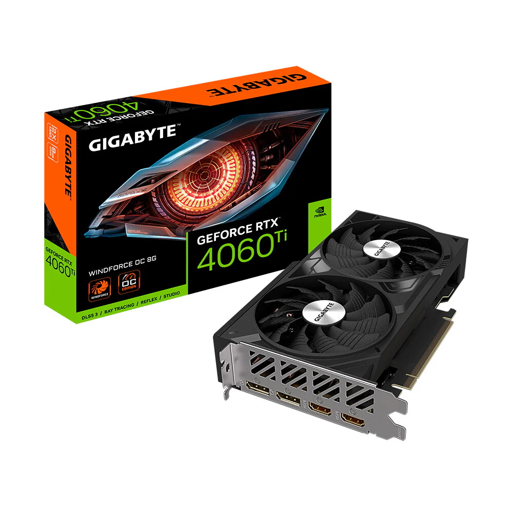 Gigabyte GeForce WINDFORCE OC - NVIDIA 8 GB GDDR6 RTX 4060 Ti graphics card - Image 2