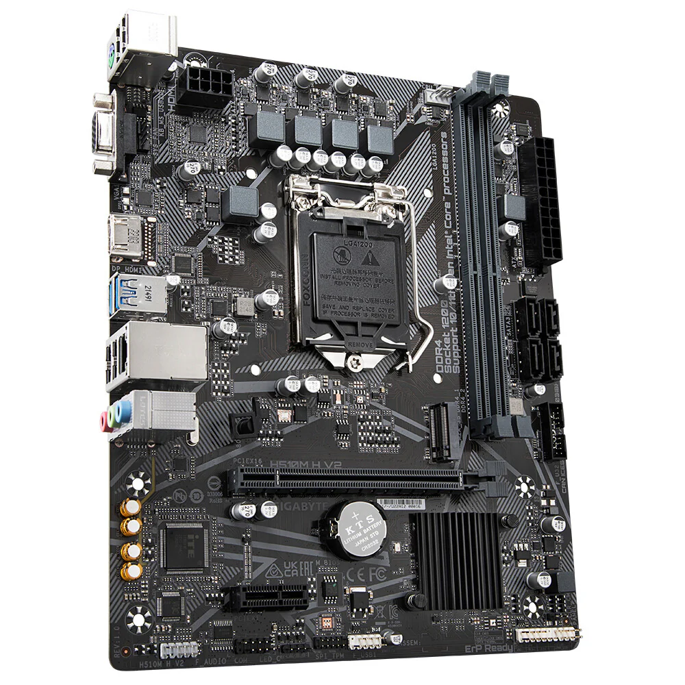 Gigabyte H510M H V2 micro ATX motherboard - Intel H510 Express LGA 1200 - Image 3