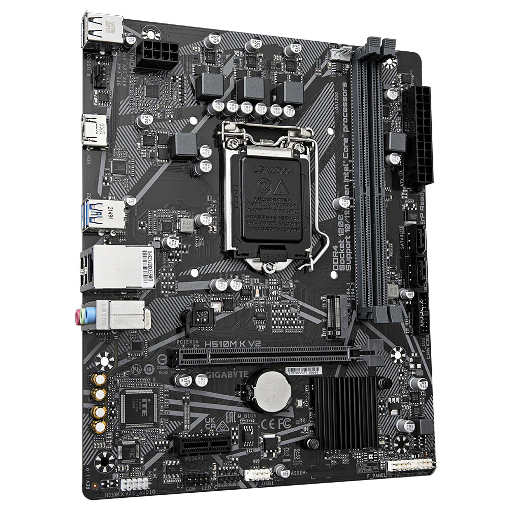 Gigabyte H510M K V2 (rev. 1.0) micro ATX motherboard - Intel H470 Express LGA 1200 - Image 3