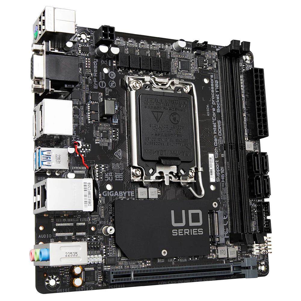 Gigabyte H610I ATX motherboard - Intel H610 LGA 1700 - Image 2